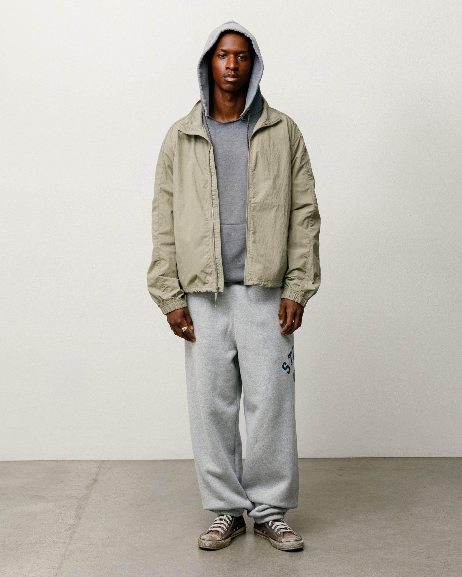 Varsity Fleece Pant Unisex Regular In Grey Heather