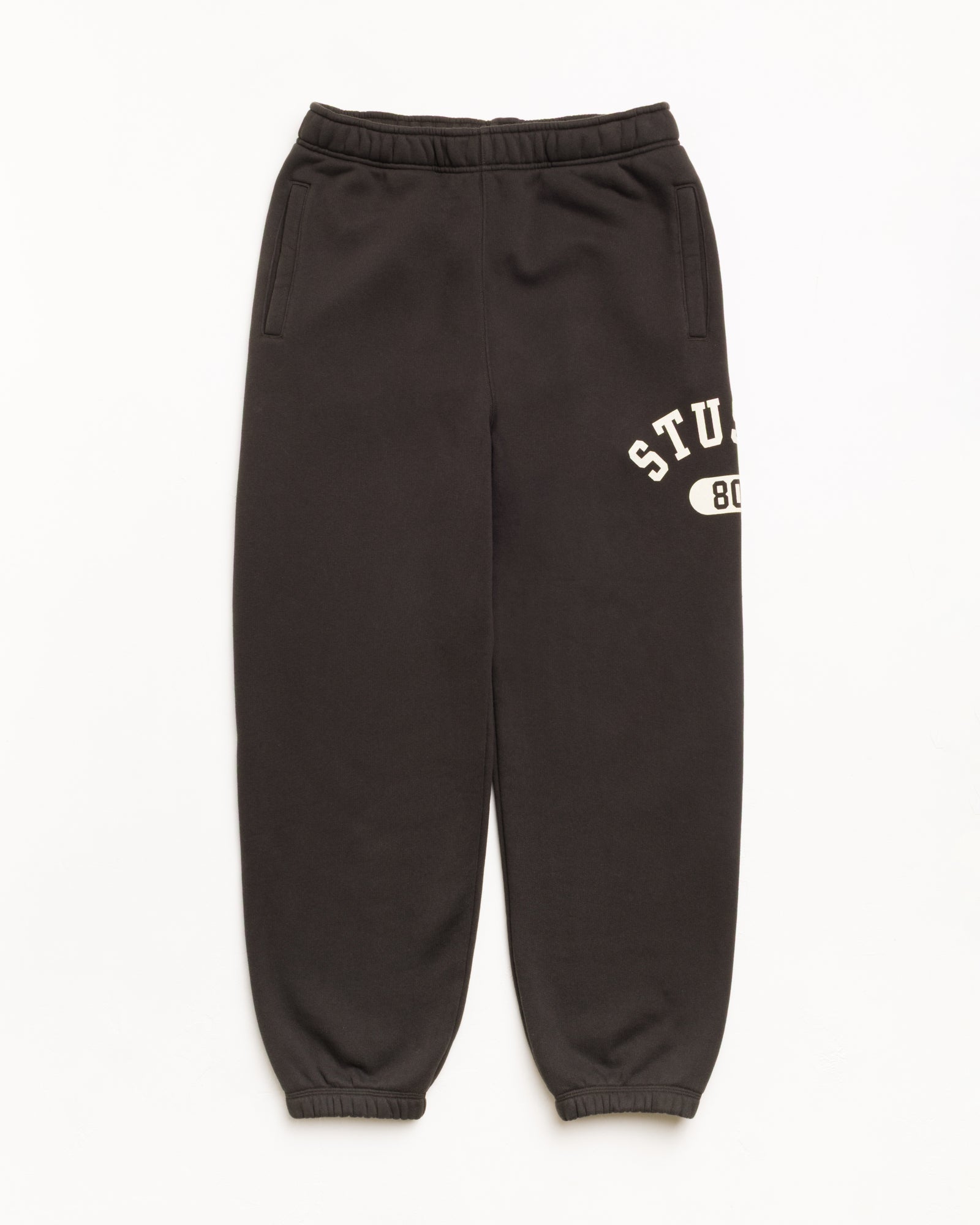 Varsity Fleece Pant Unisex Regular In Washed Black