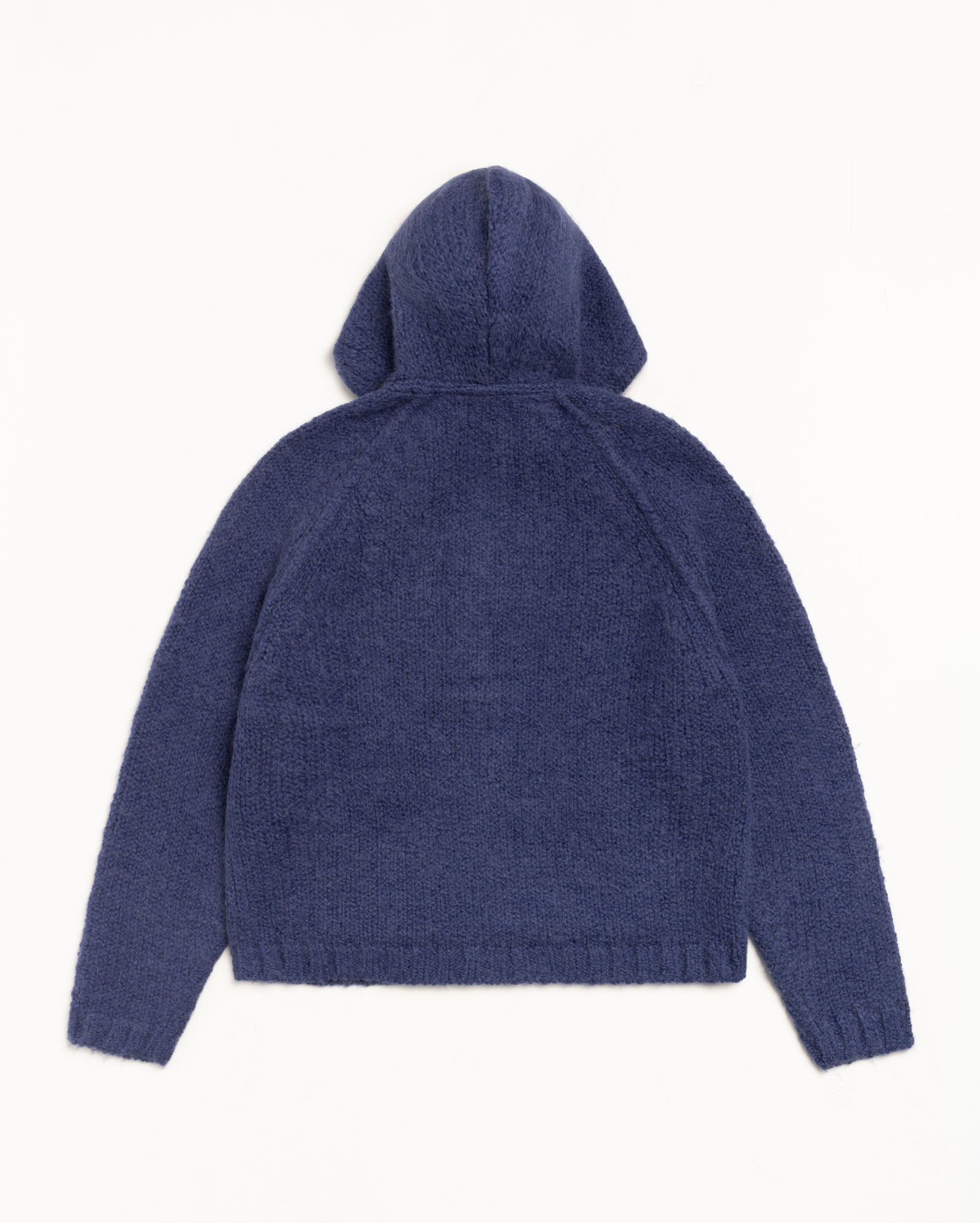 Chunky Knit Zip Hoodie – Blue | Knits | Stüssy Europe