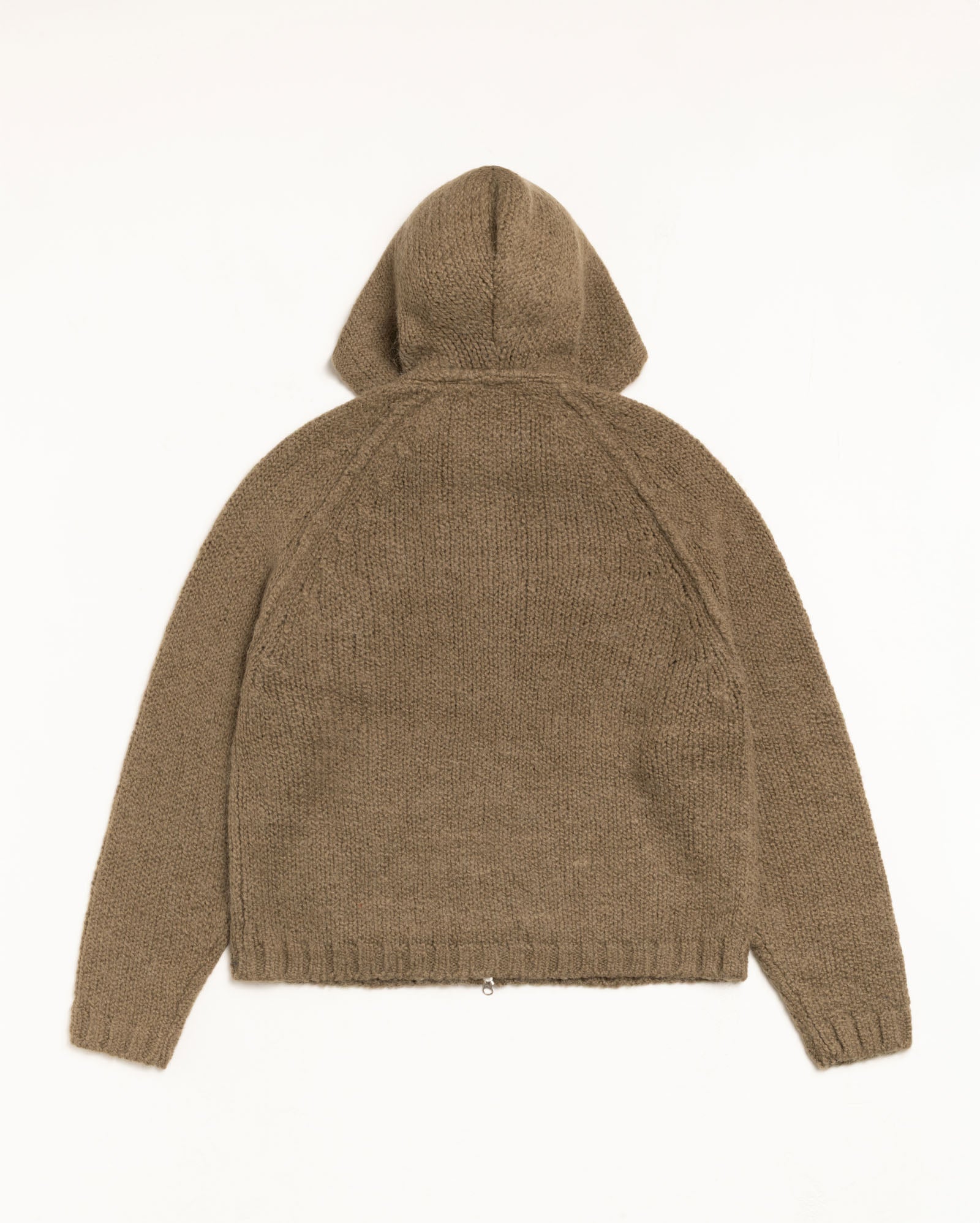 Chunky Knit Zip Hoodie – Fossil | Knits | Stüssy Europe