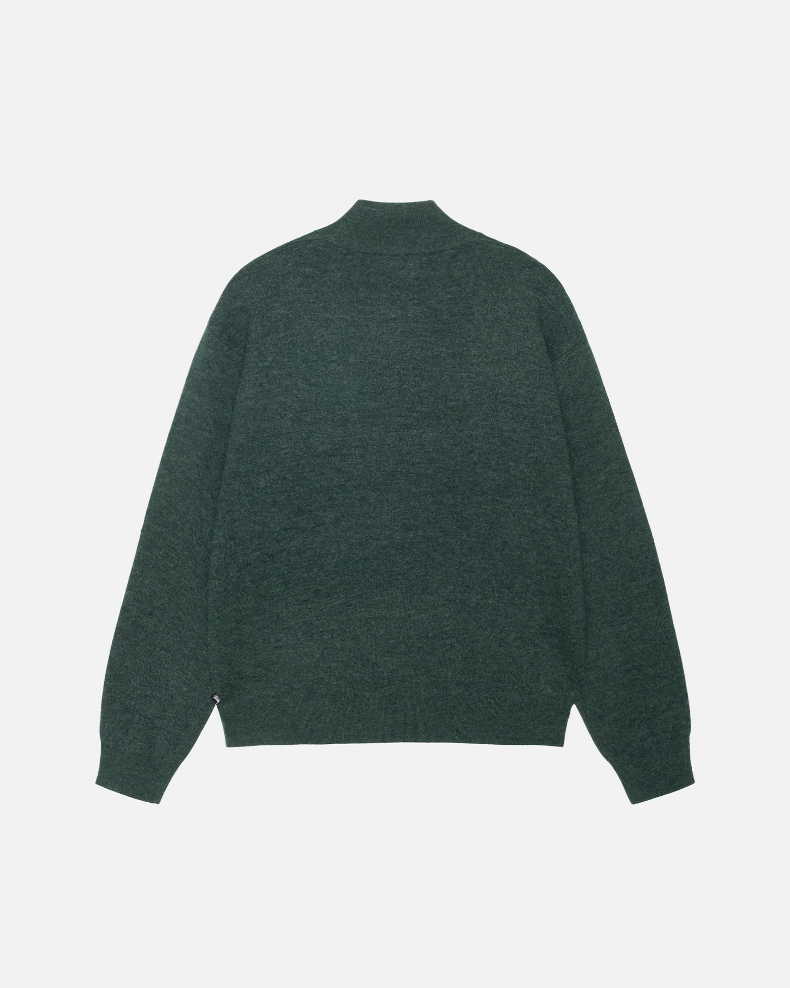 HALF ZIP MOCK NECK SWEATER