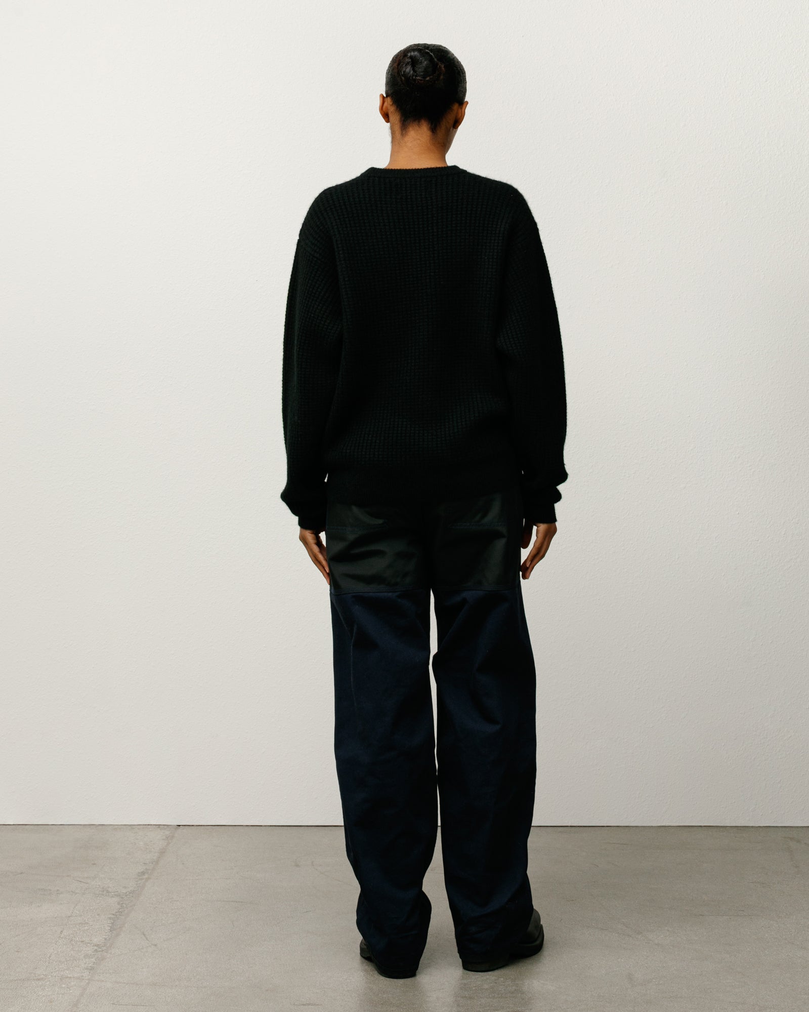 Waffle Cashmere Sweater – Black | Tops & Knits | Stüssy Europe