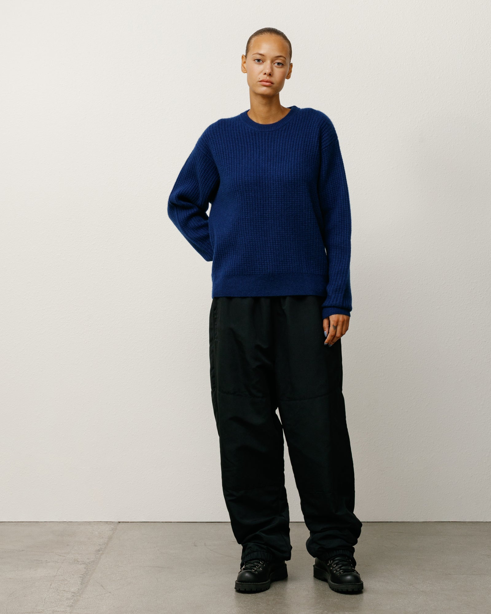 Waffle Cashmere Crew – Navy | Sweaters & Knits | Stüssy Europe