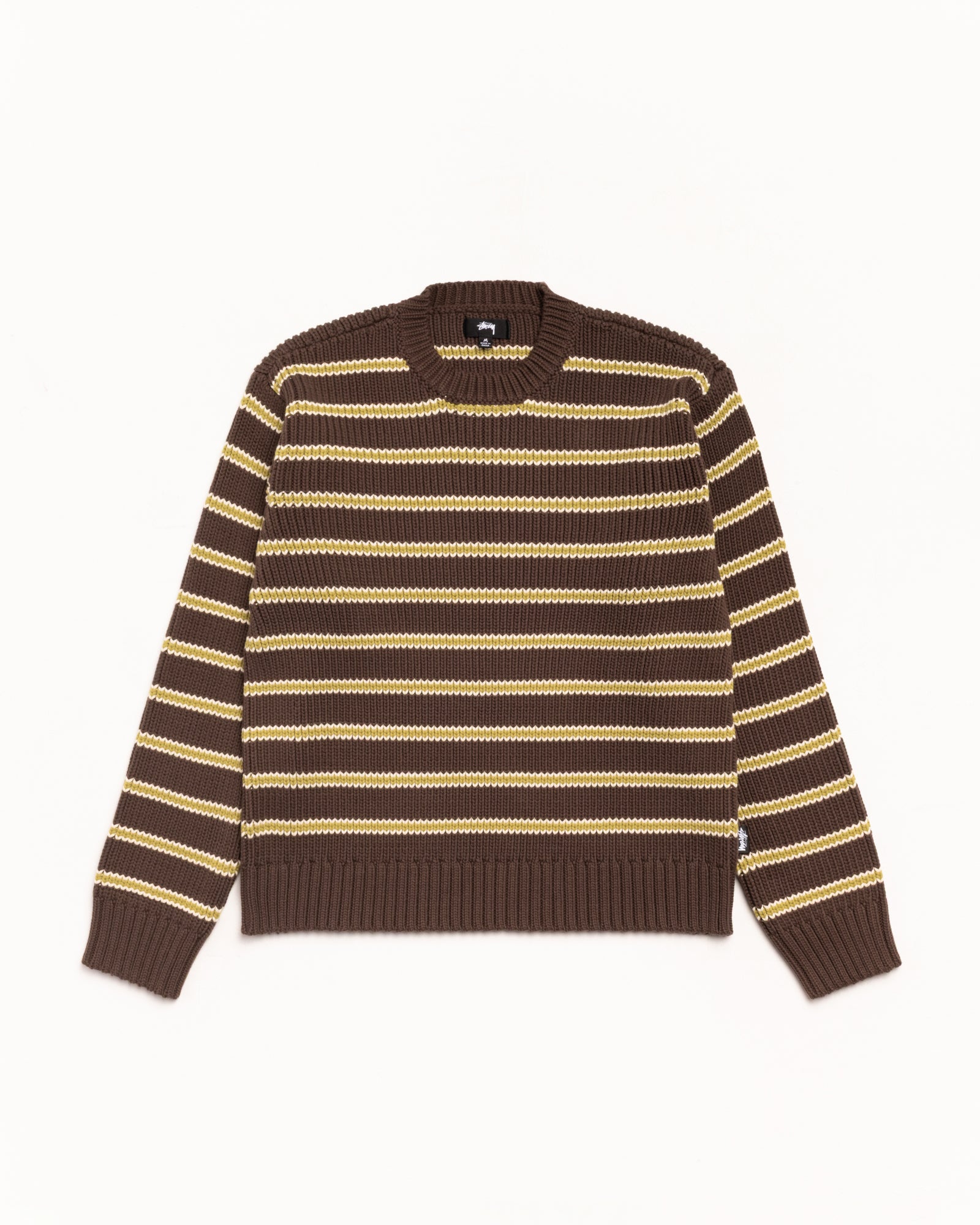 Stripe Knit Crew – Forest | Tops & Knits | Stüssy Europe