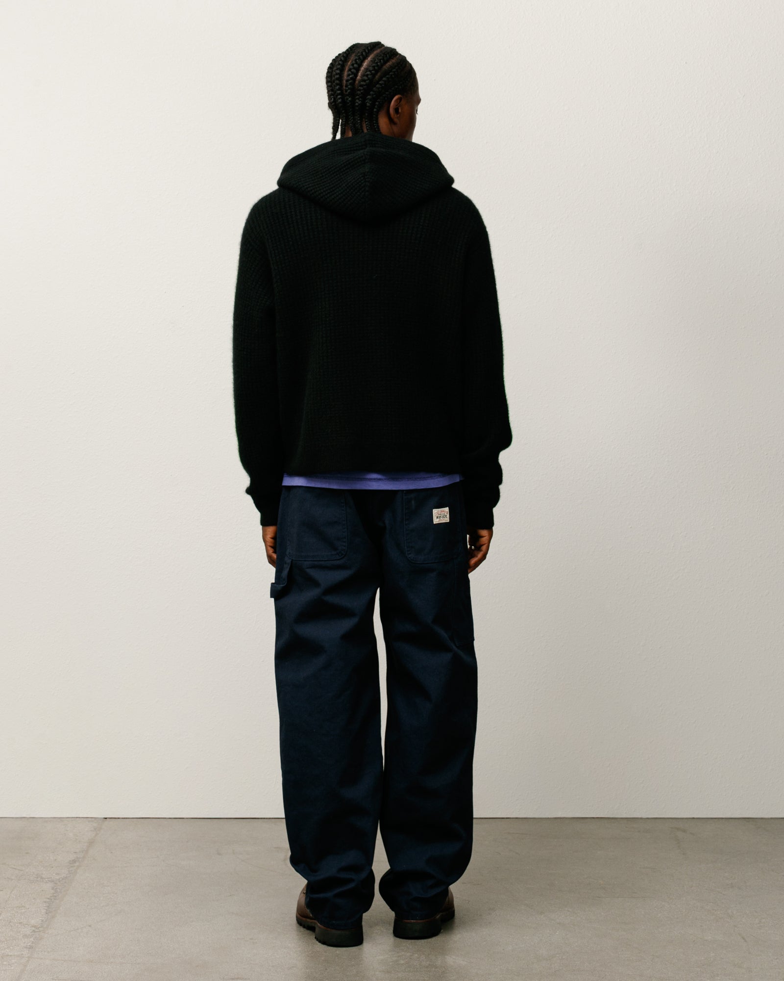 Waffle Cashmere Zip Hoodie – Black | Sweaters & Knits | Stüssy Europe