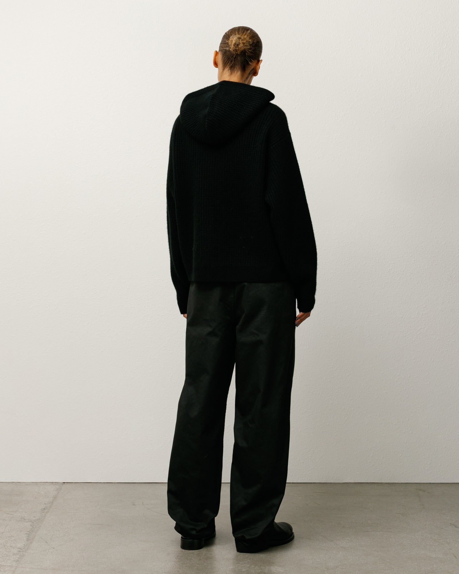 Waffle Cashmere Zip Hoodie – Black | Sweaters & Knits | Stüssy Europe