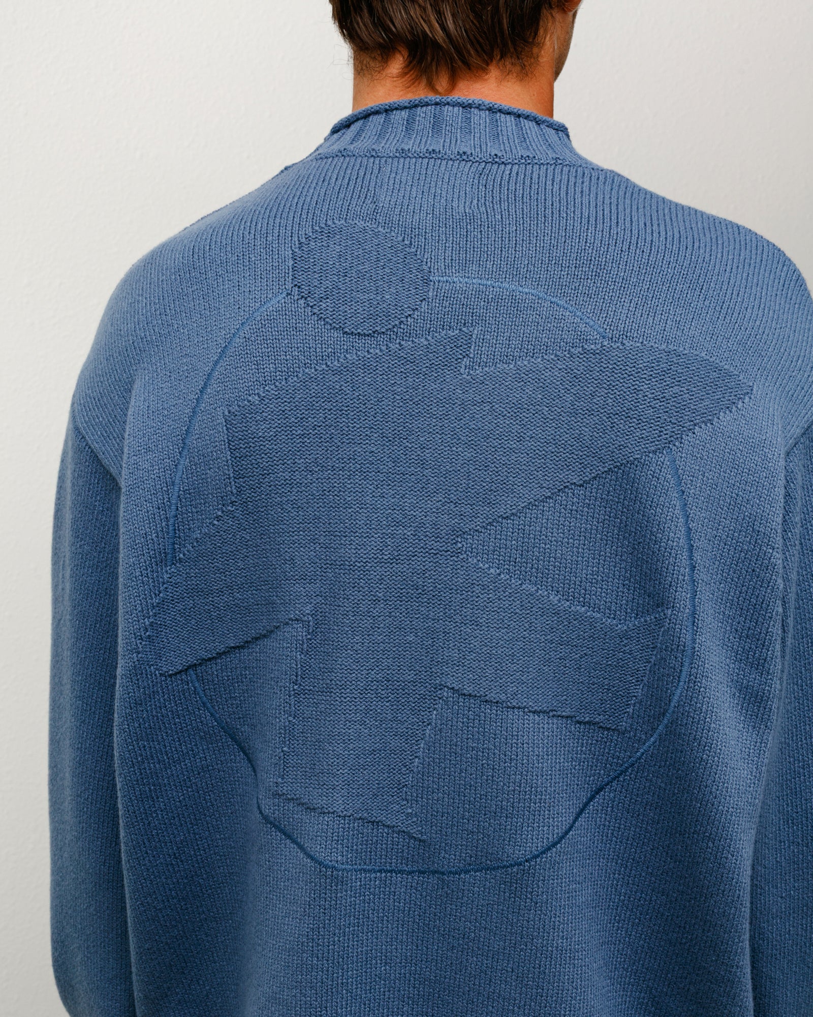 Surfman Mock Sweater – Washed Blue | Sweaters & Knits | Stüssy Europe