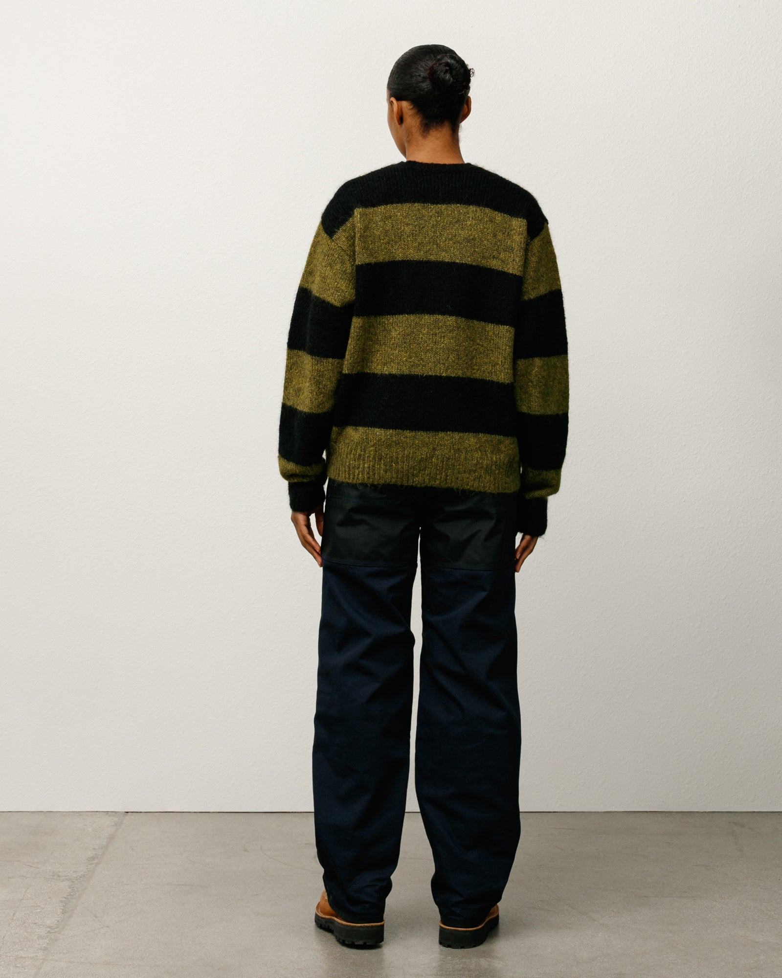 STUSSY BIG STRIPE CREW M ダークオリーブ Big Stripe Crew – Dark Olive | Sweaters & Knits | Stüssy Europe