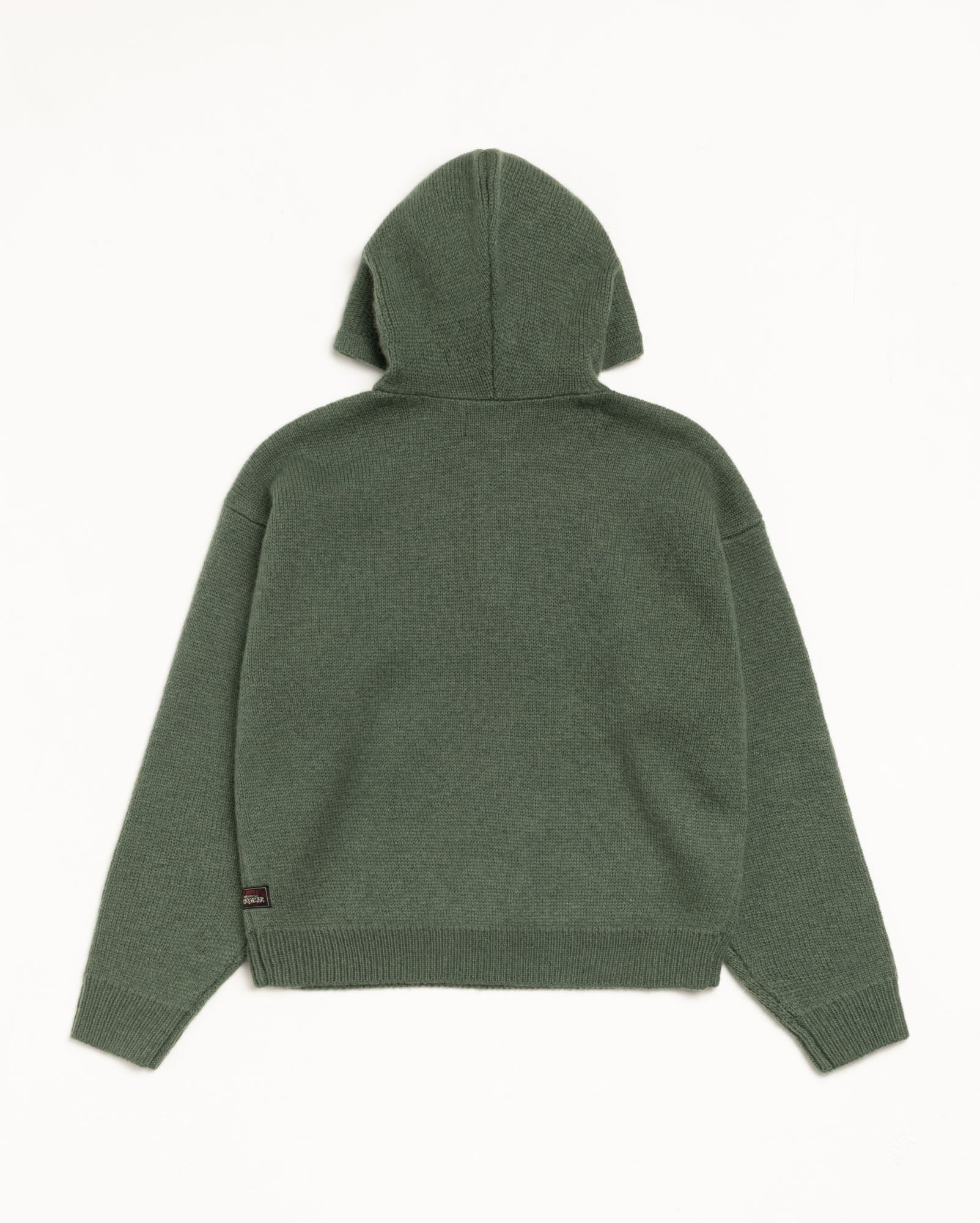 Quarter Zip Knit Hoodie – Green | Tops & Knits | Stüssy Europe