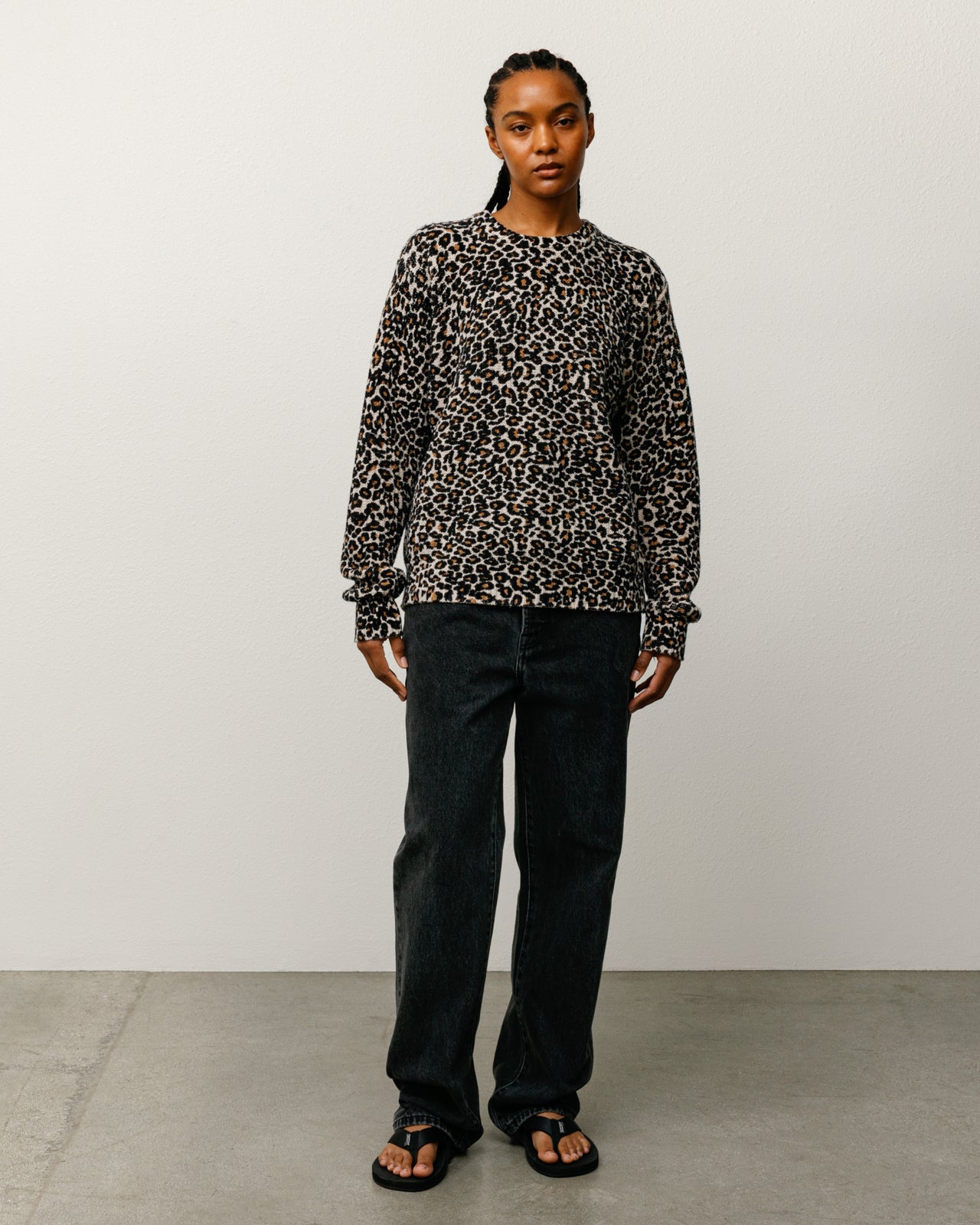Leopard Sweater – Leopard | Tops & Knits | Stüssy Europe
