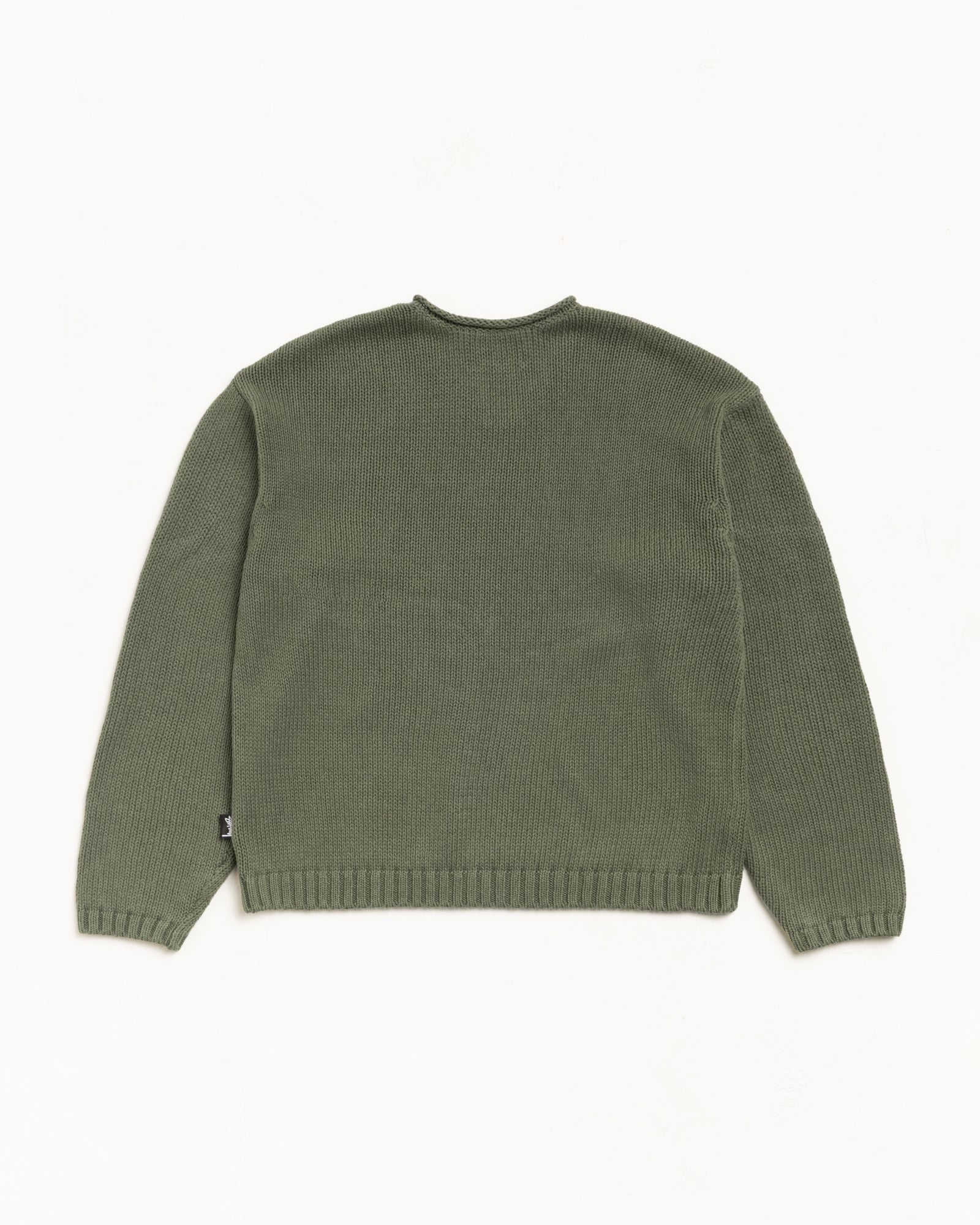 Roll V Neck Sweater – Olive | Tops & Knits | Stüssy Europe