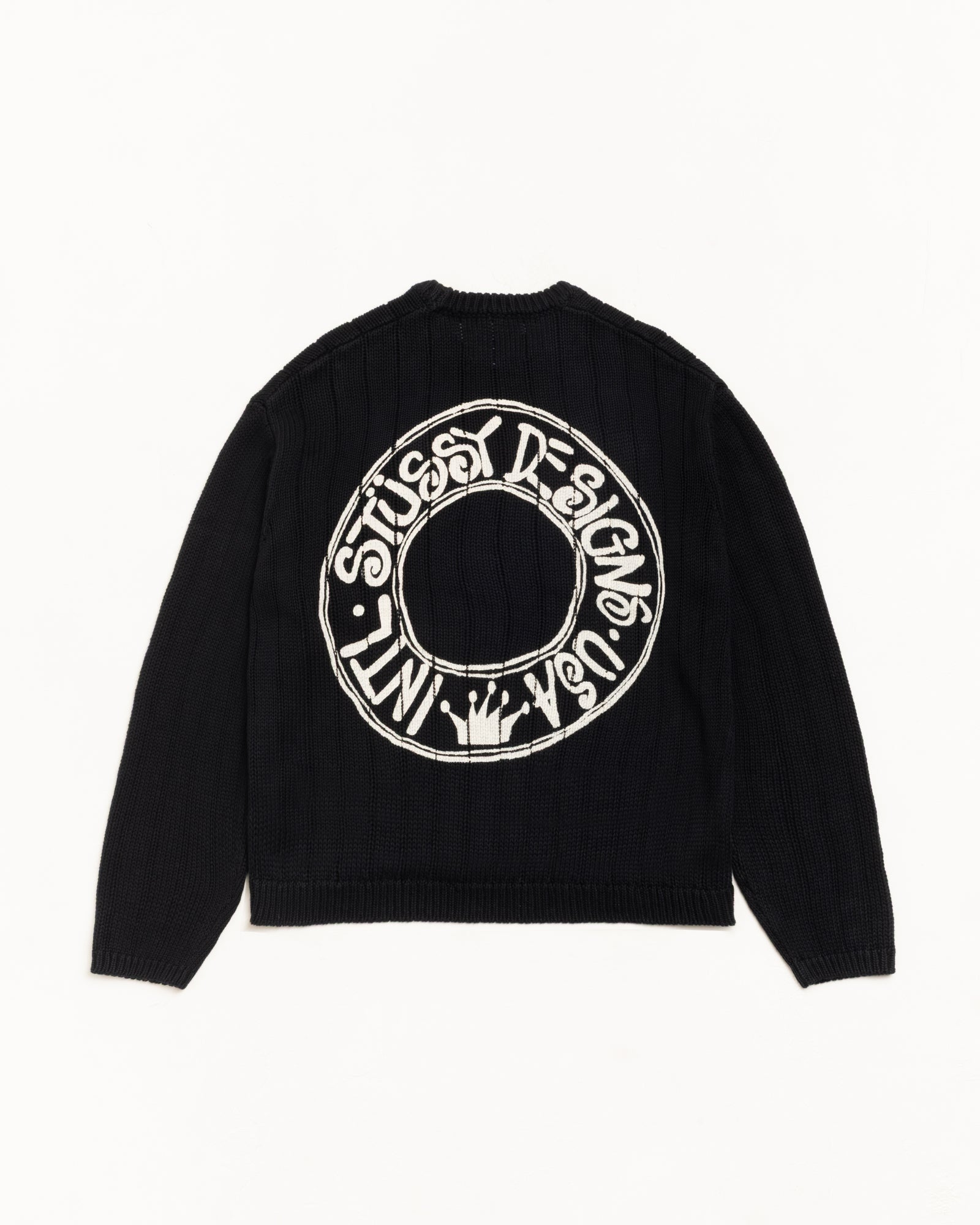 Buana Logo Sweater Mens Long Sleeve In Black