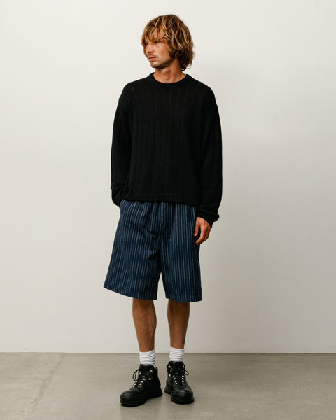 Buana Logo Sweater Mens Long Sleeve In Black