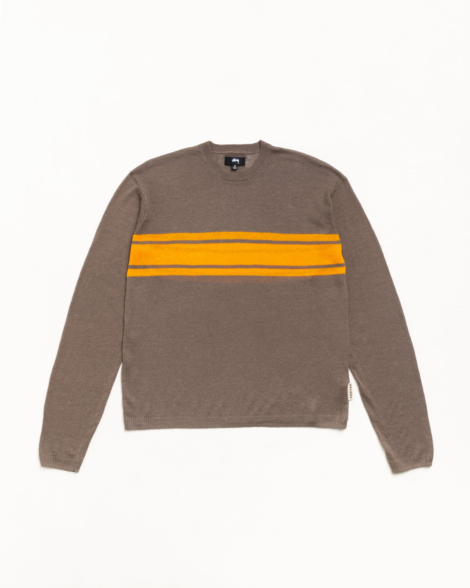 Striped Long Sleeve Sweater Unisex Long Sleeve In Brown