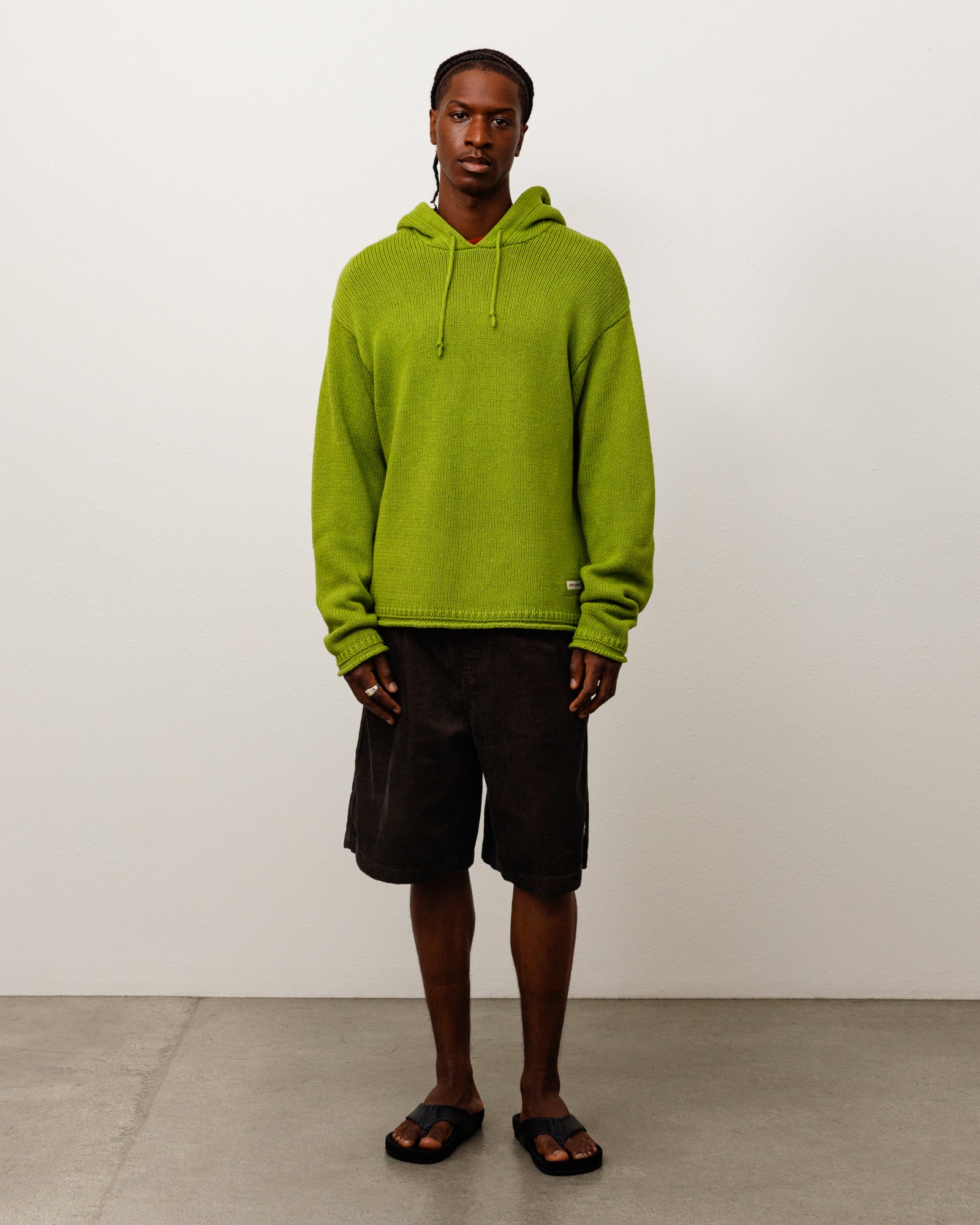 Beach Hooded Sweater Unisex Long Sleeve In Green
