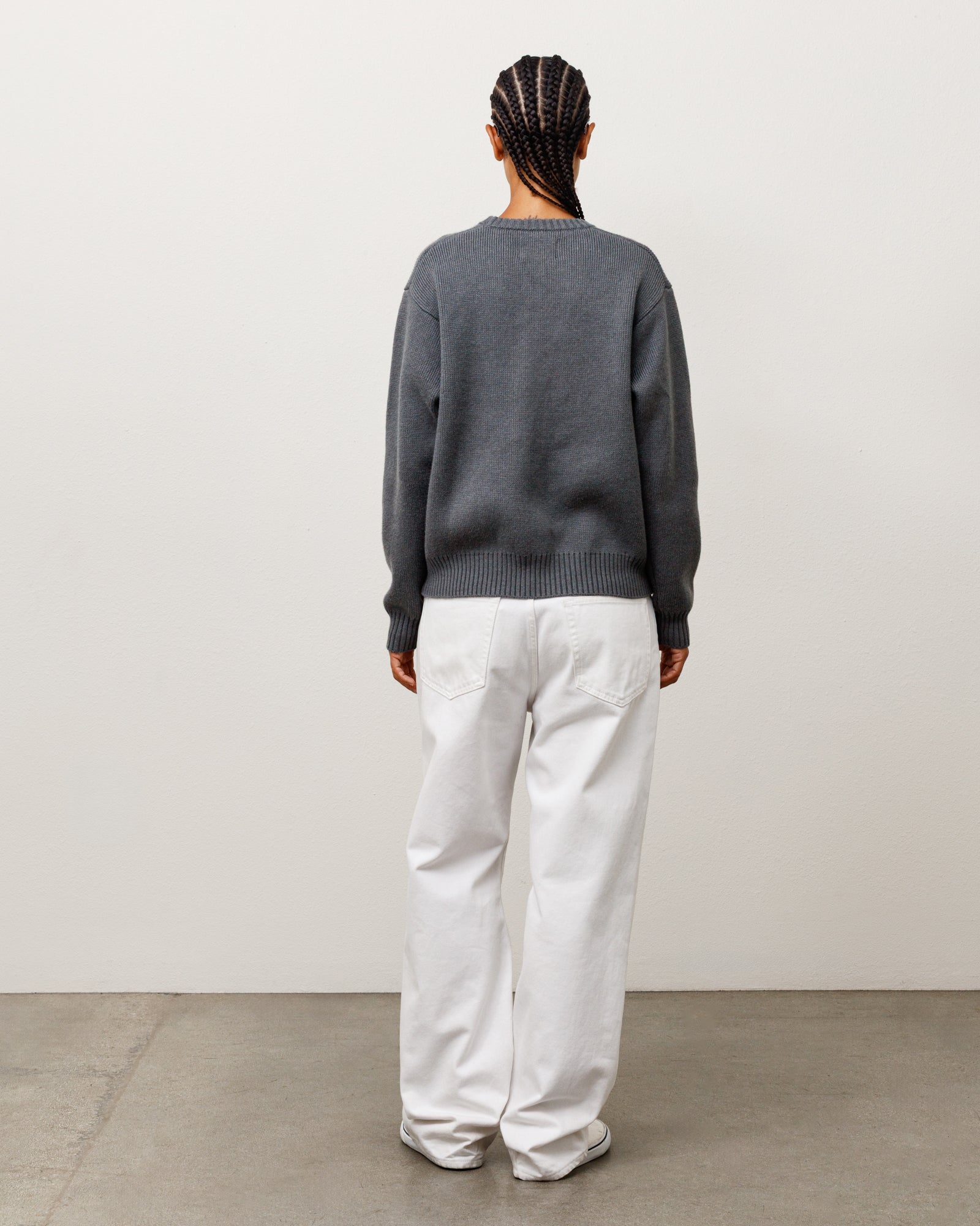 Striped Hibiscus Sweater - Grey | Tops & Knits | Stüssy Europe
