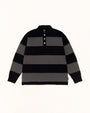 PIQUE KNIT STRIPE RUGBY
