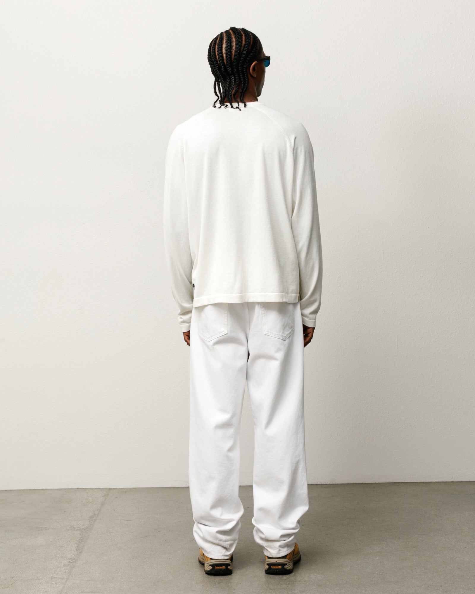 Splash Sweater Unisex Long Sleeve In Off White