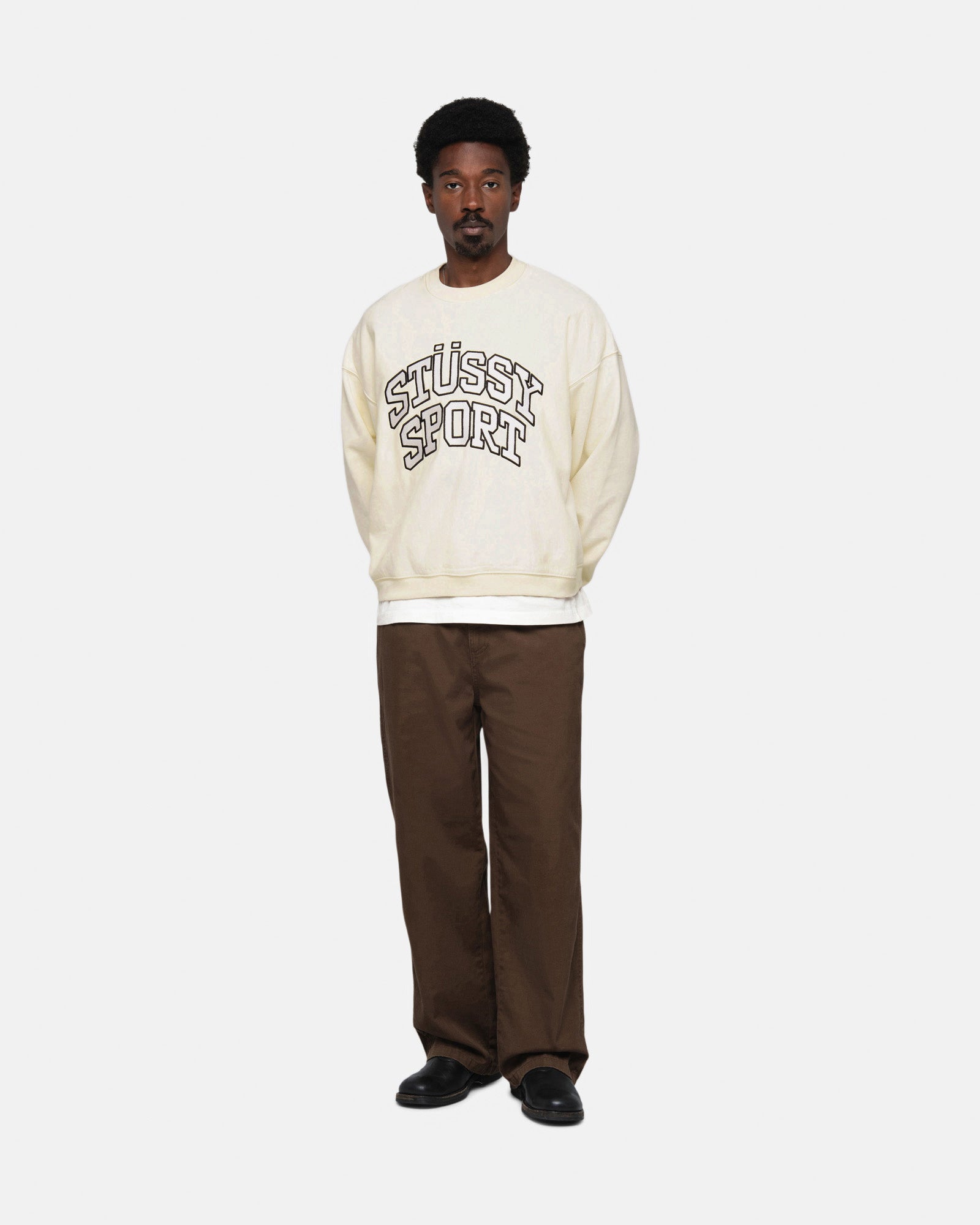 Stüssy Sport Relaxed Oversized Crew - Unisex Hoodies & Sweatshirts