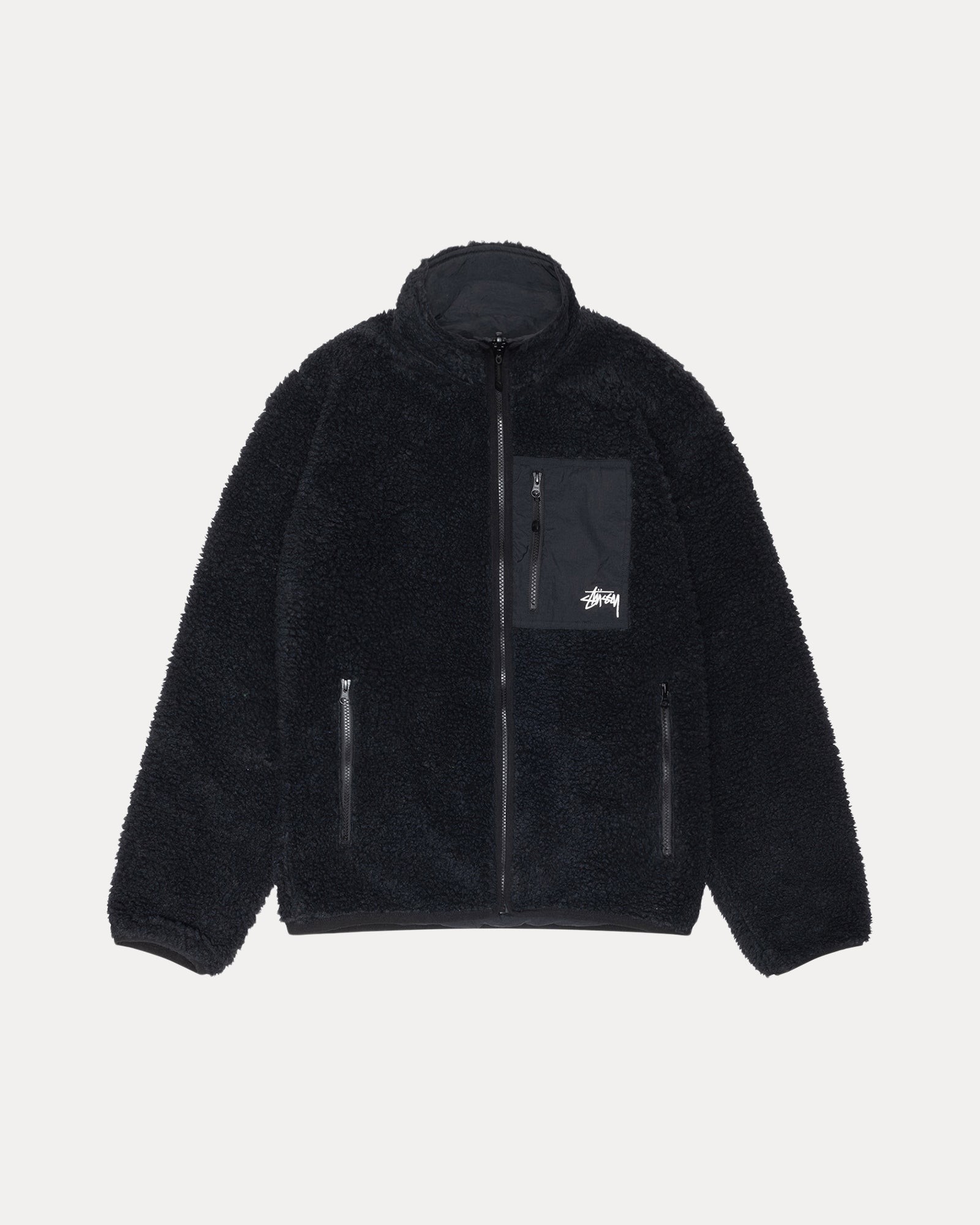 Sherpa Reversible Jacket in black – Stüssy Europe 