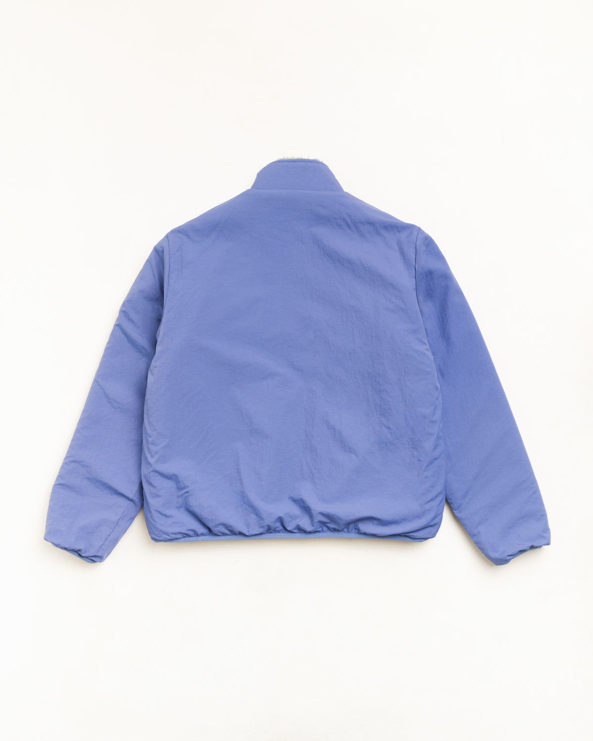 Sherpa Reversible Jacket Unisex Long Sleeve In Blue Stone