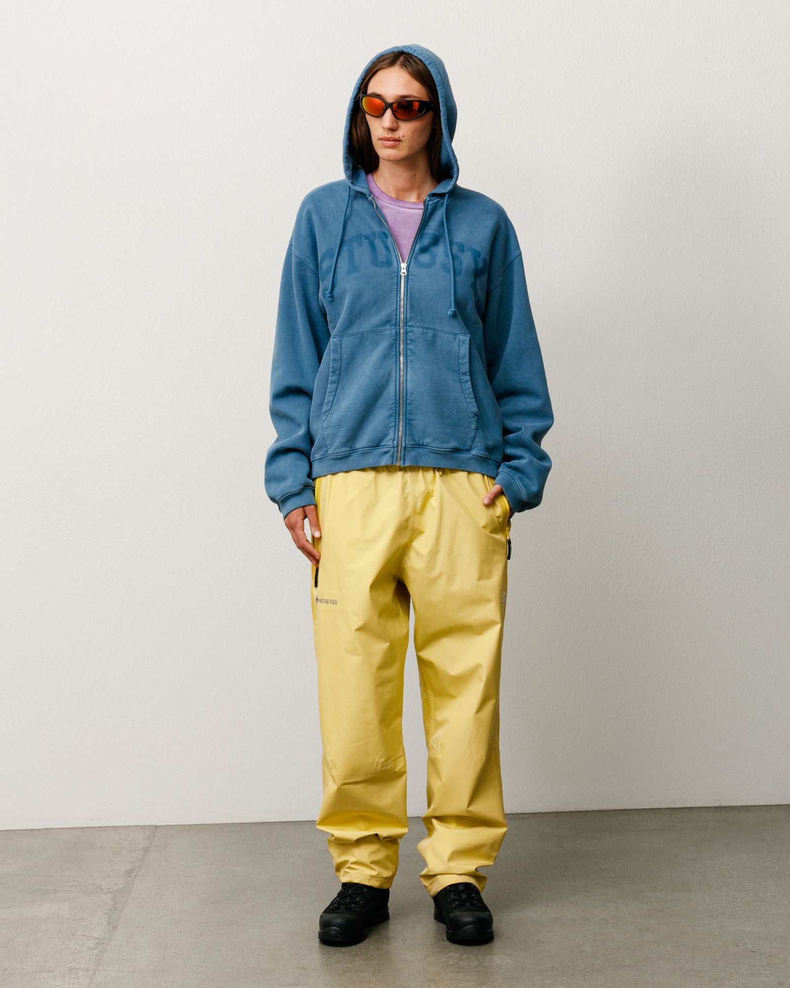 Faded Graphic Zip Hoodie - Washed Navy | Sweats | Stüssy Europe