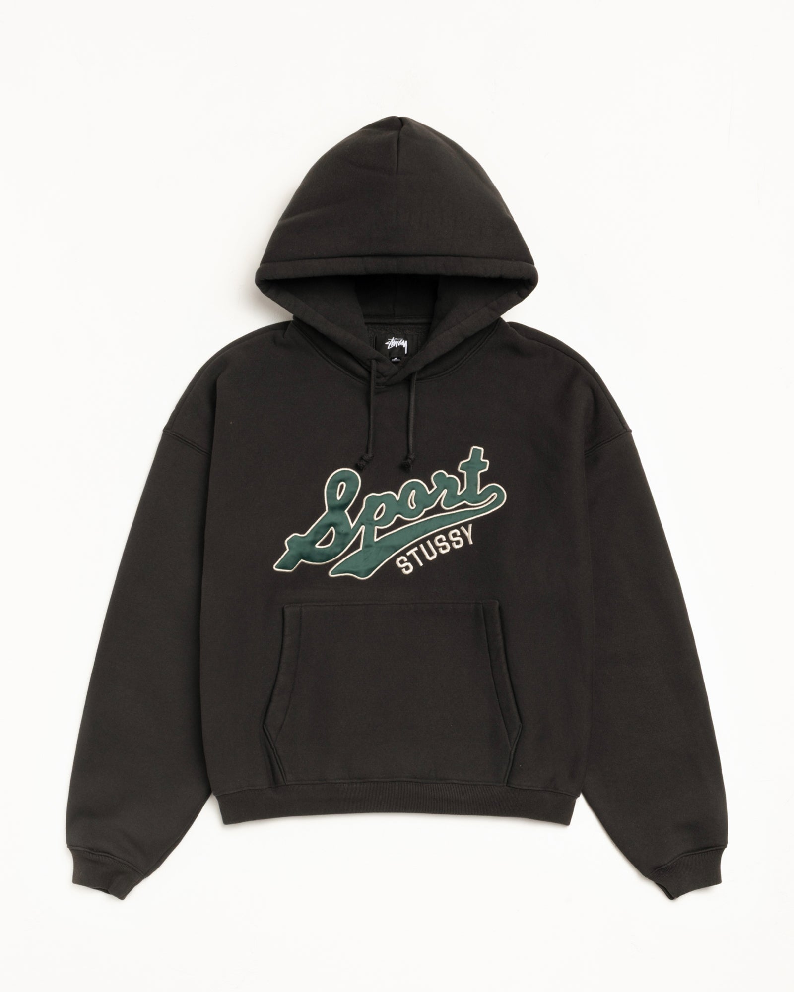 SATIN PATCH HOODIE