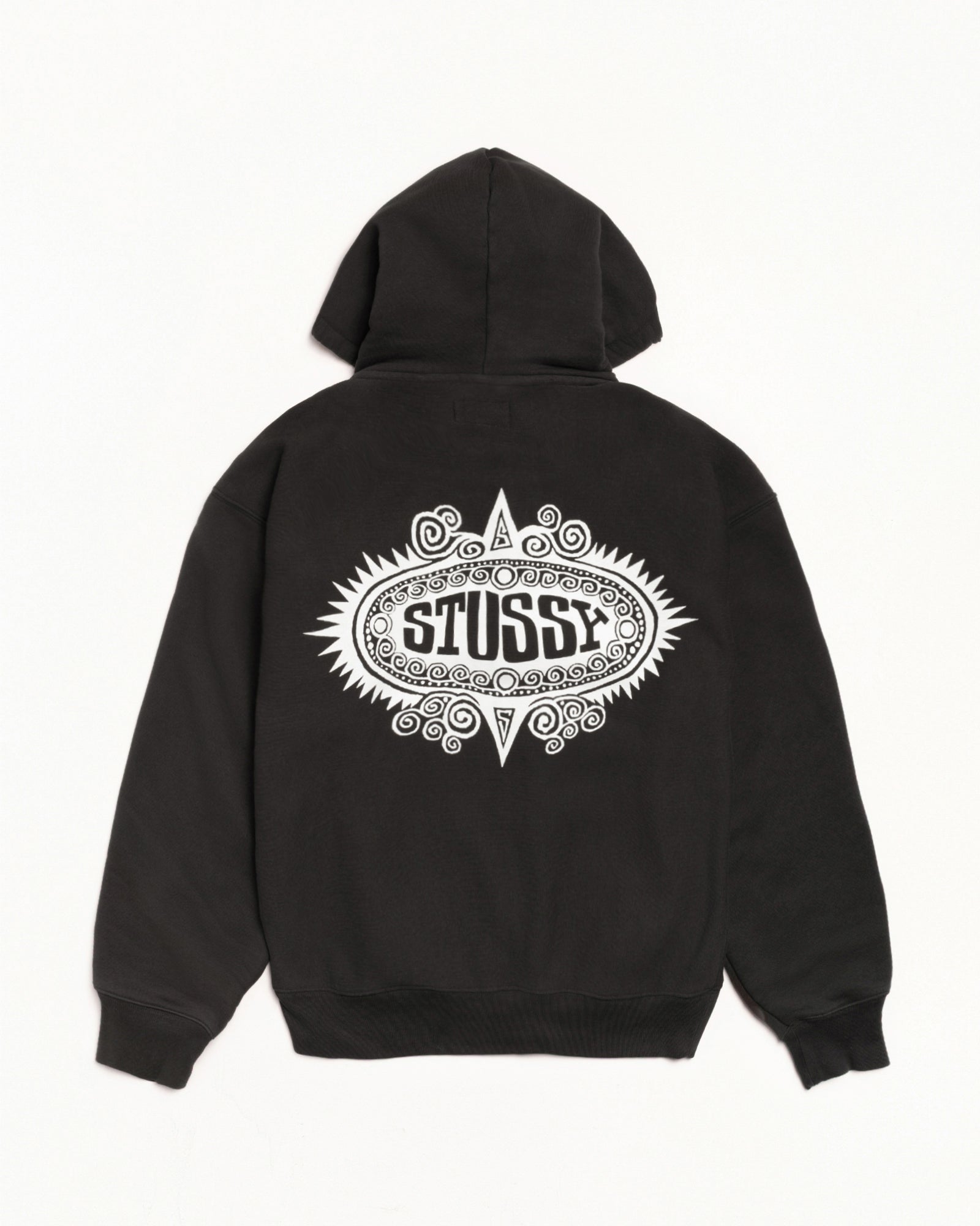 Mantra Zip Hoodie – Black | Sweats | Stüssy Europe