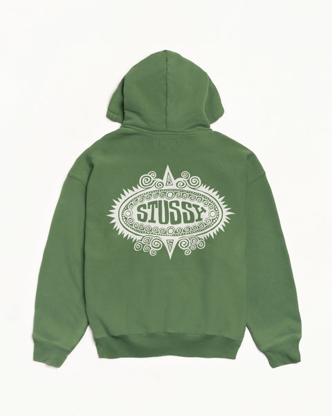 Mantra Zip Hood Mens Long Sleeve In Green