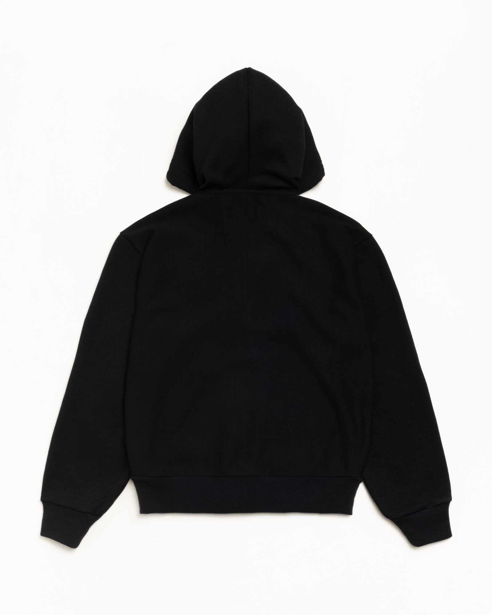 Patch Zip Knit Hoodie – Black | Tops & Knits | Stüssy Europe