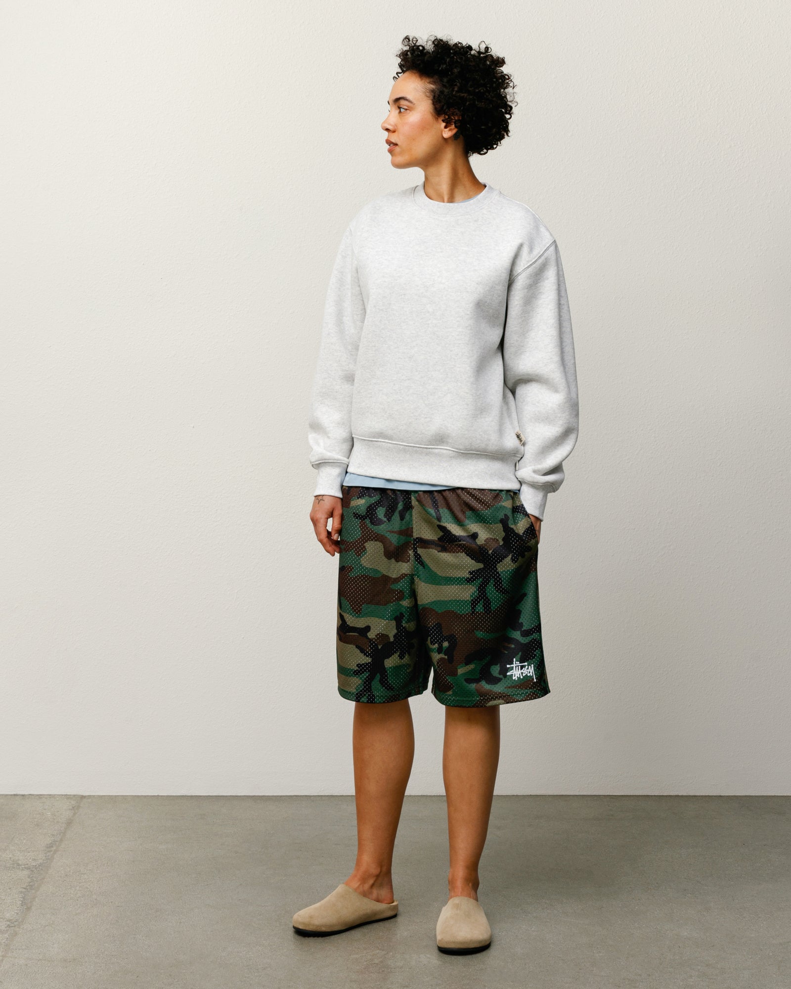 Sweats Crew Mens Long Sleeve In Ash Heather