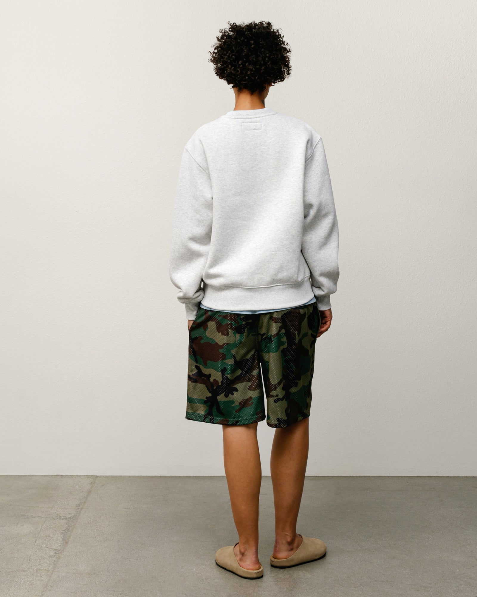 Sweats Crew Mens Long Sleeve In Ash Heather