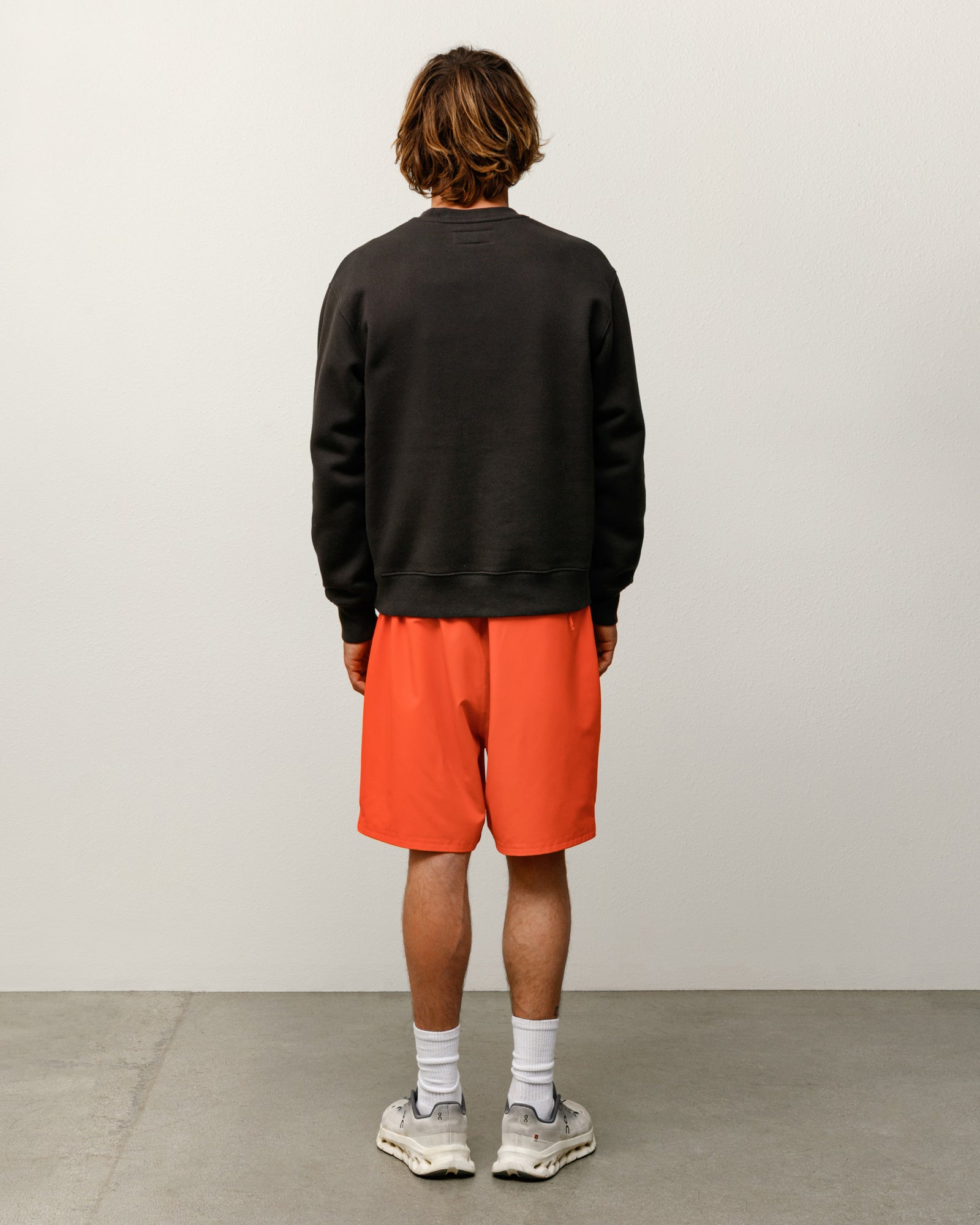 Sweats Crew Mens Long Sleeve In Black