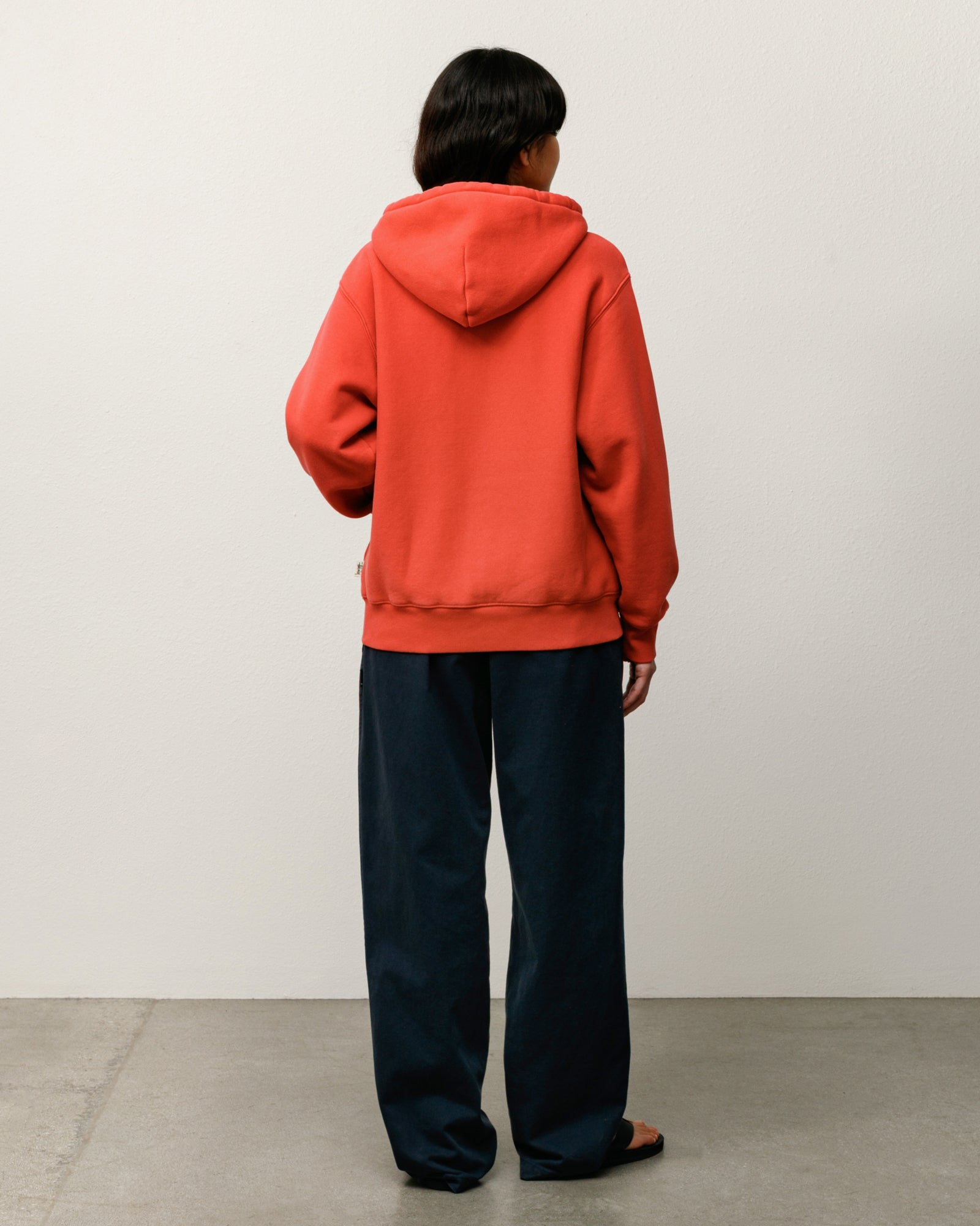 Sweats Zip Hoodie Mens Long Sleeve In Red