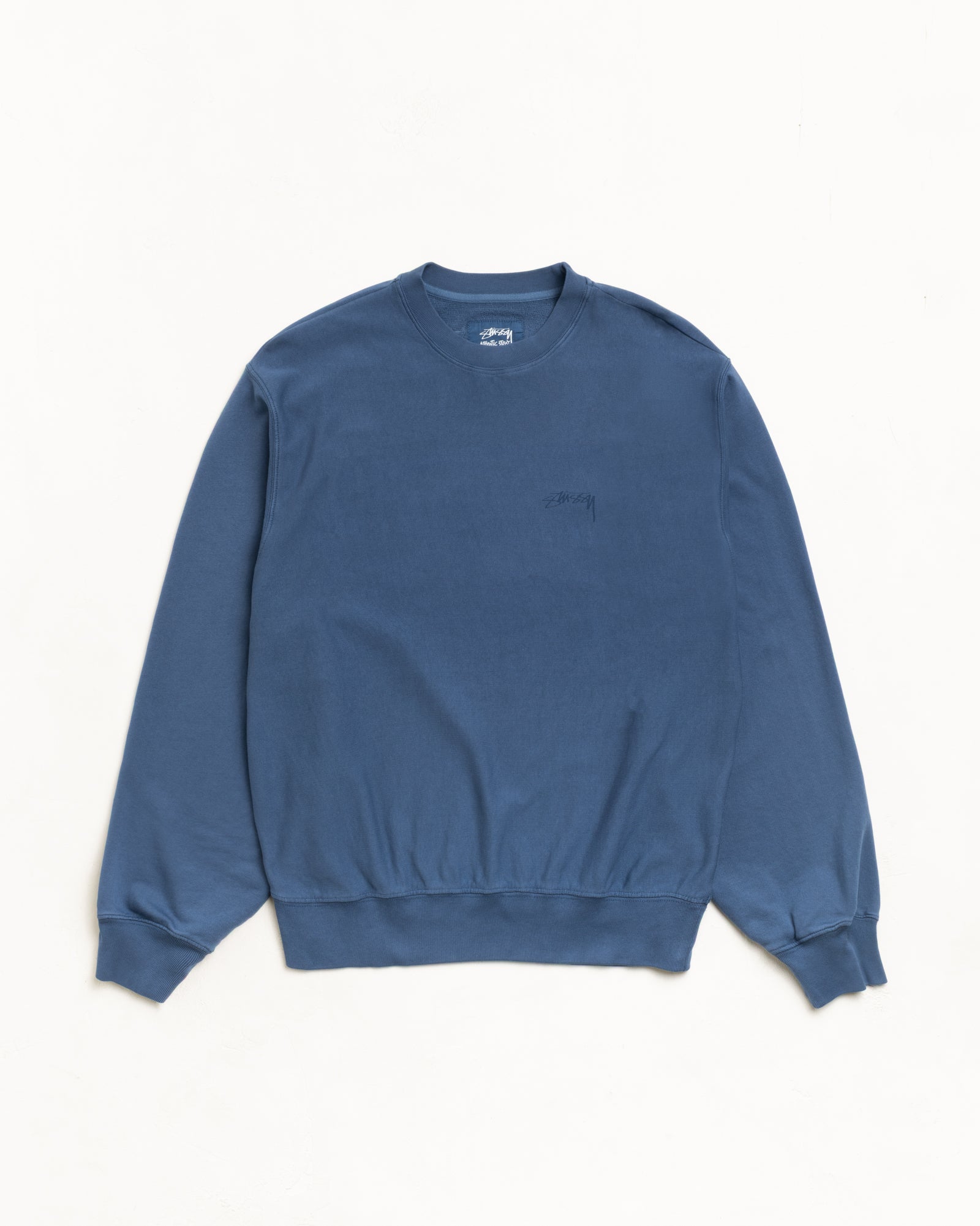 Lightweight Terry Crew – Blue | Crew Fleece | Stüssy Europe