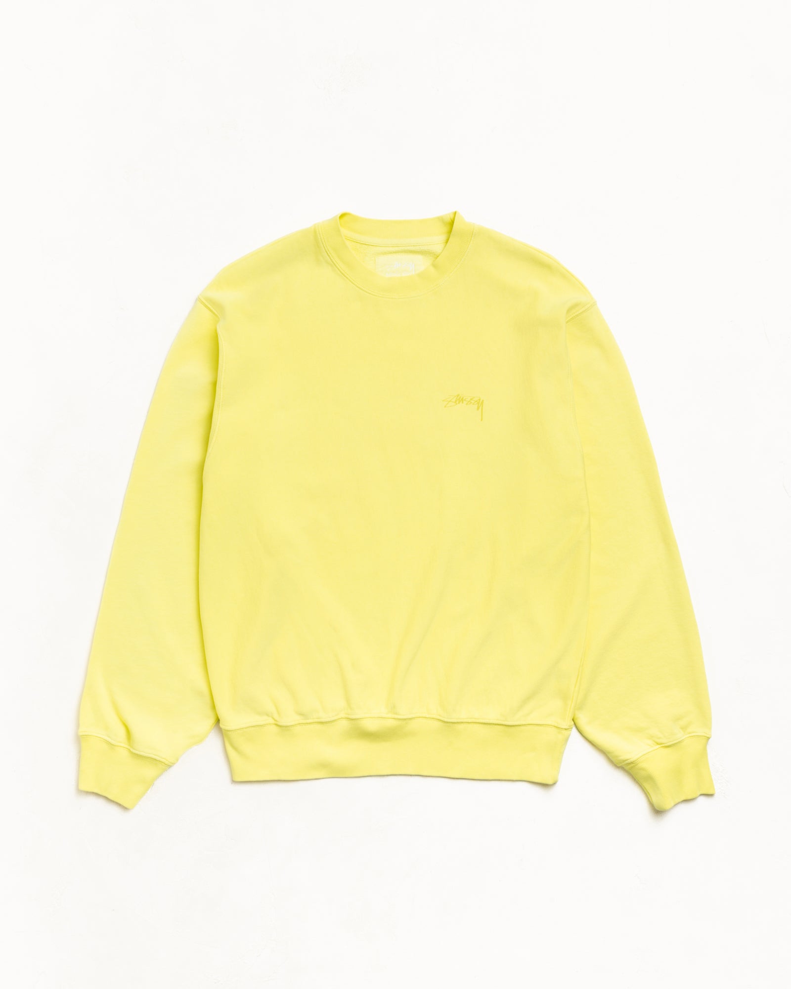 Stussy イエロークルーネックスウェット Lightweight Terry Crew – Yellow | Crew Fleece | Stüssy Europe