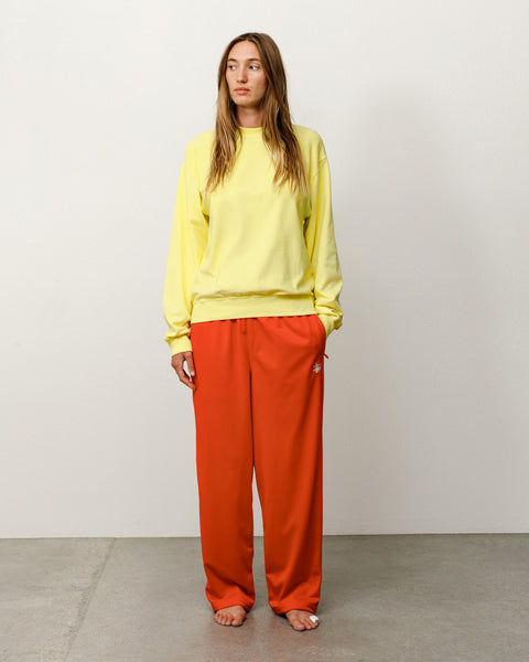 Lightweight Terry Crew Unisex Long Sleeve In Yellow