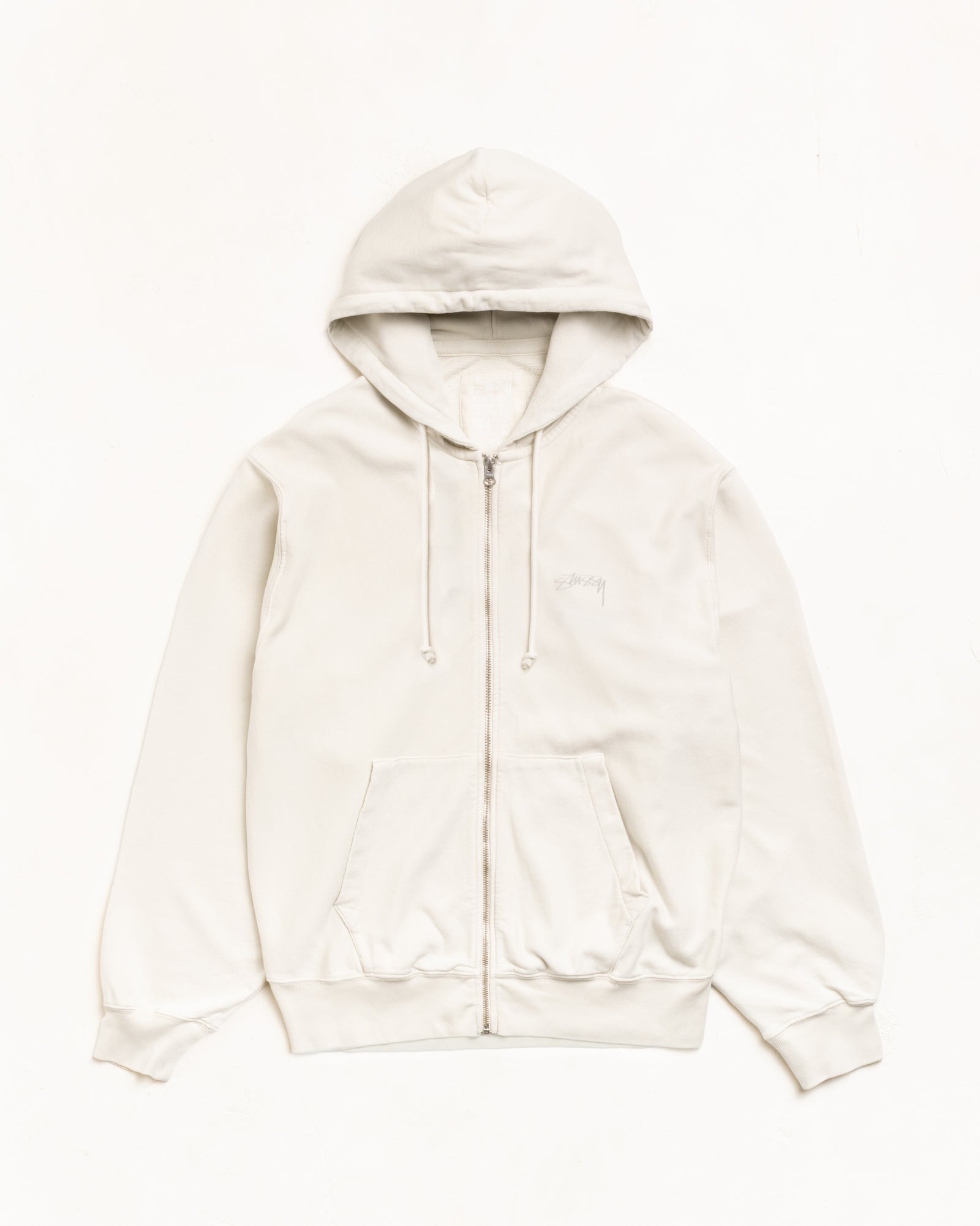 Lightweight Terry Zip Hoodie – Stone | Zip-up Fleece | Stüssy Europe