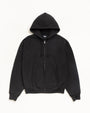 CURSIVE APPLIQUE ZIP-HOODIE