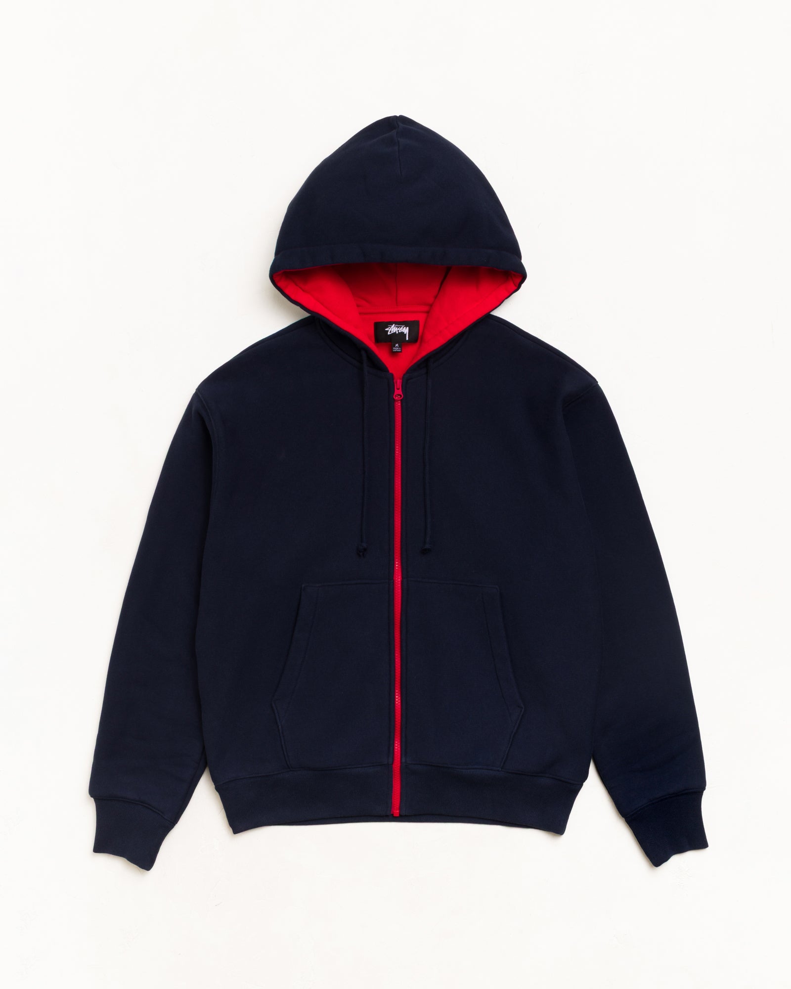 Double Faced Zip Hood Unisex Long Sleeve In Navy | hero:main:collection:new-arrivals,shirts,tops-shirts,all,tees,outerwear,denim,knits,accessories,sunglasses,hoodies,sweats,mens-hoodies-sweatshirts,shorts,pants,bottoms,crew-sweats,zip-ups,swim,sweatpants,graphics,lazy-tees,swim,basic-9twenty,button-ups,shorts,cargos,denim-jeans,bottoms,bags,belts,wearables,gear,footwear,button-ups,basic-tops,jerseys,big-ol,classics,slim,jackets,all, | product-card-slider