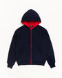 SUDADERA CON CAPUCHA Y CREMALLERA DE DOBLE CARA