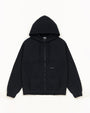 BONDED JERSEY ZIP HOODIE