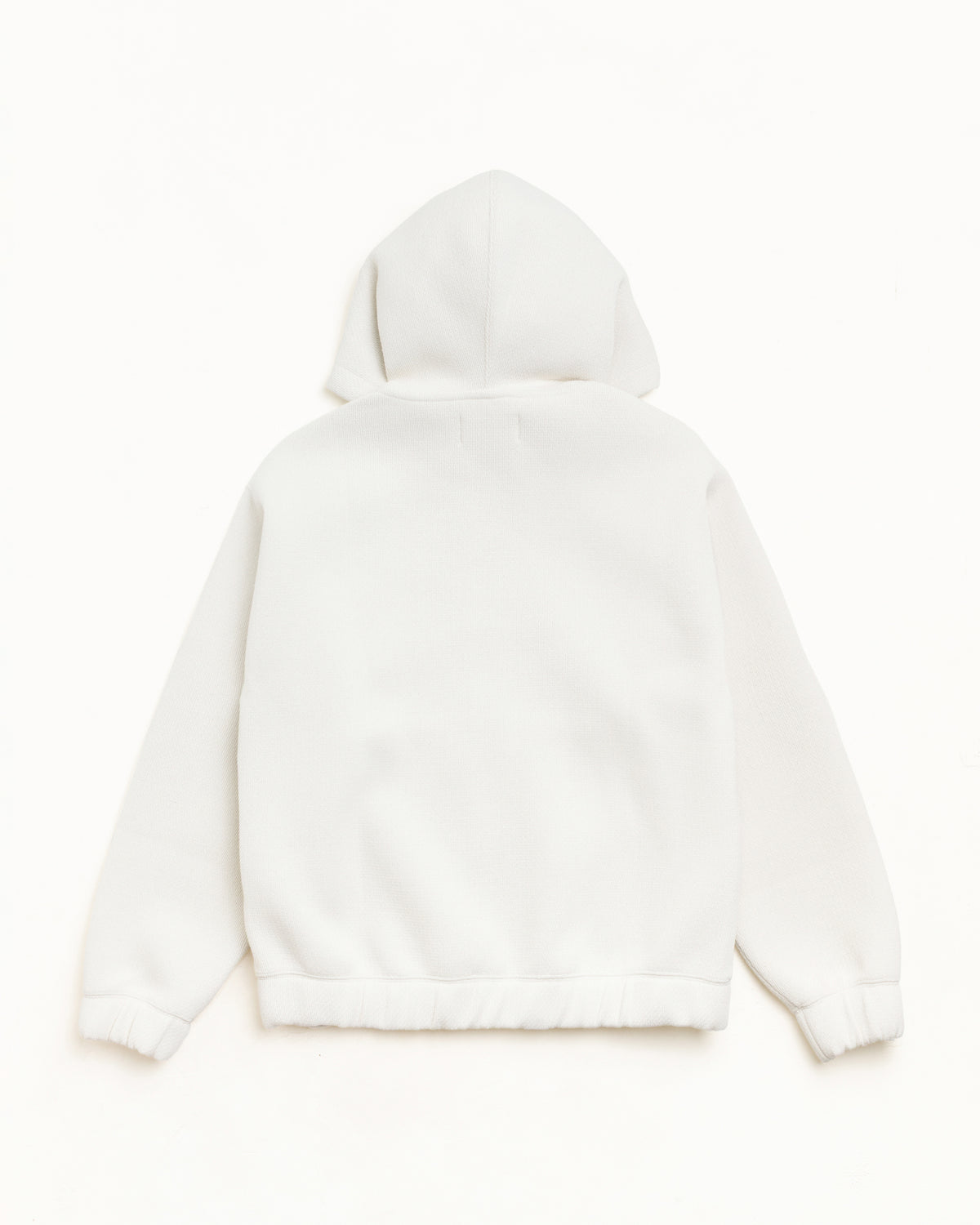 Bonded Jersey Zip Hood Unisex Long Sleeve In Bone