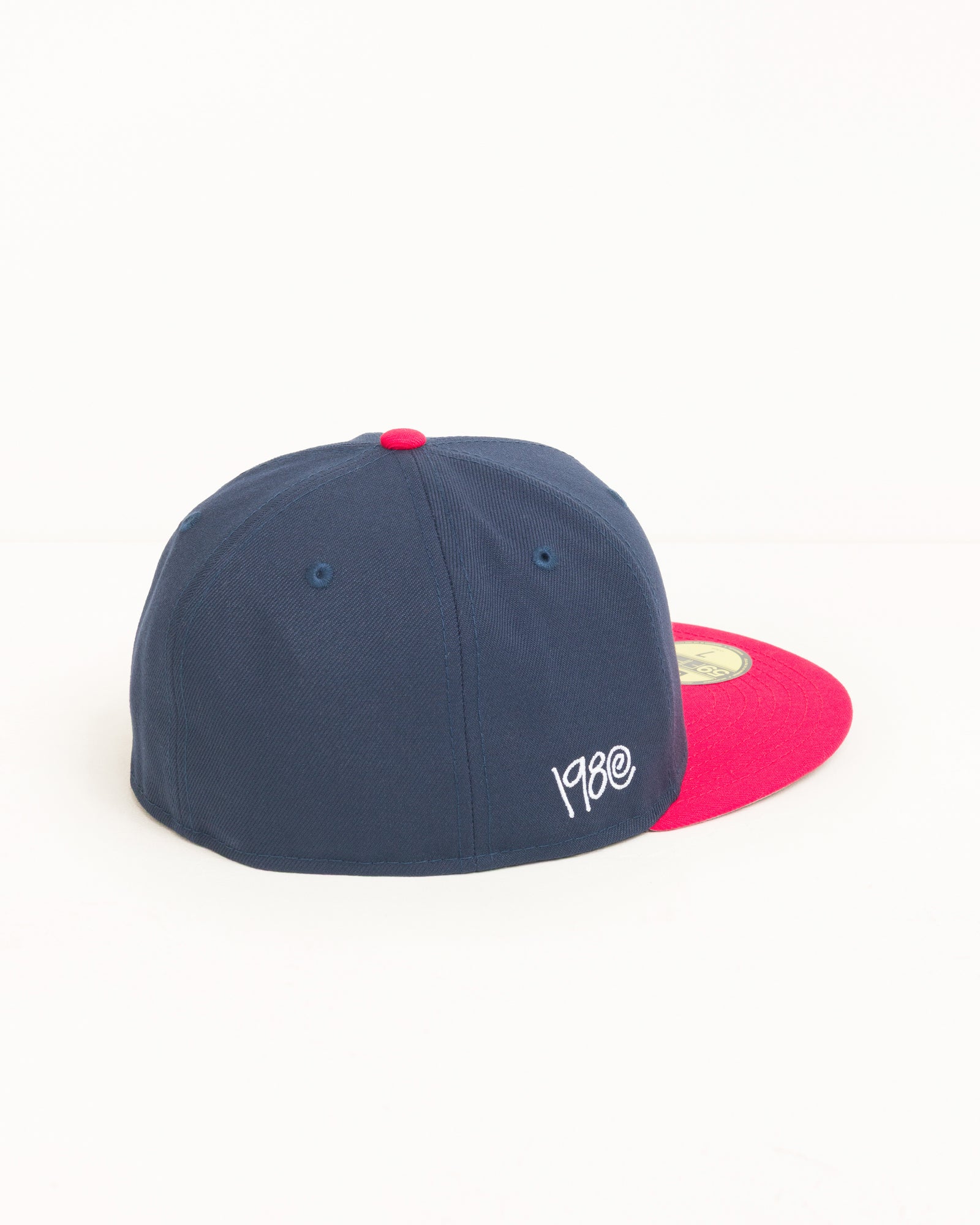 Curly S 59fifty New Era Cap Unisex In Navy/red