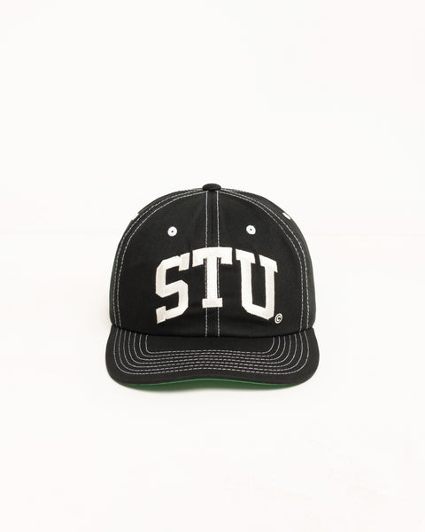 Stu Arch Strapback Cap Accessories In True Black