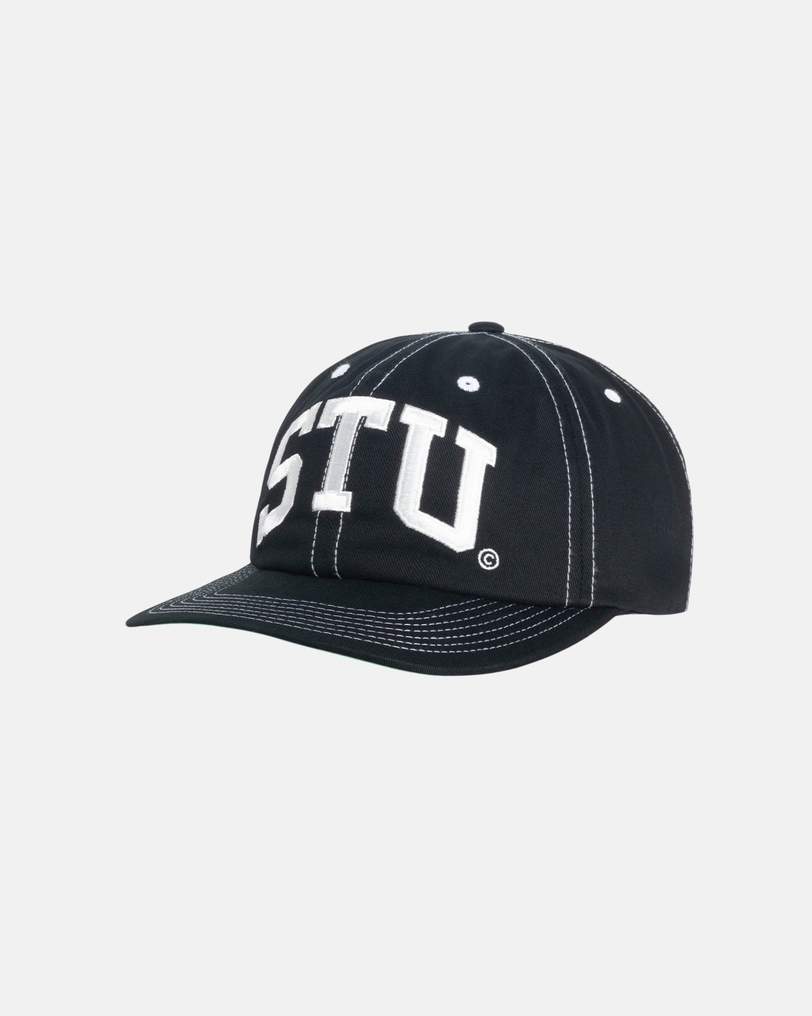 Stussy Stu Arch Strapback Cap Off white