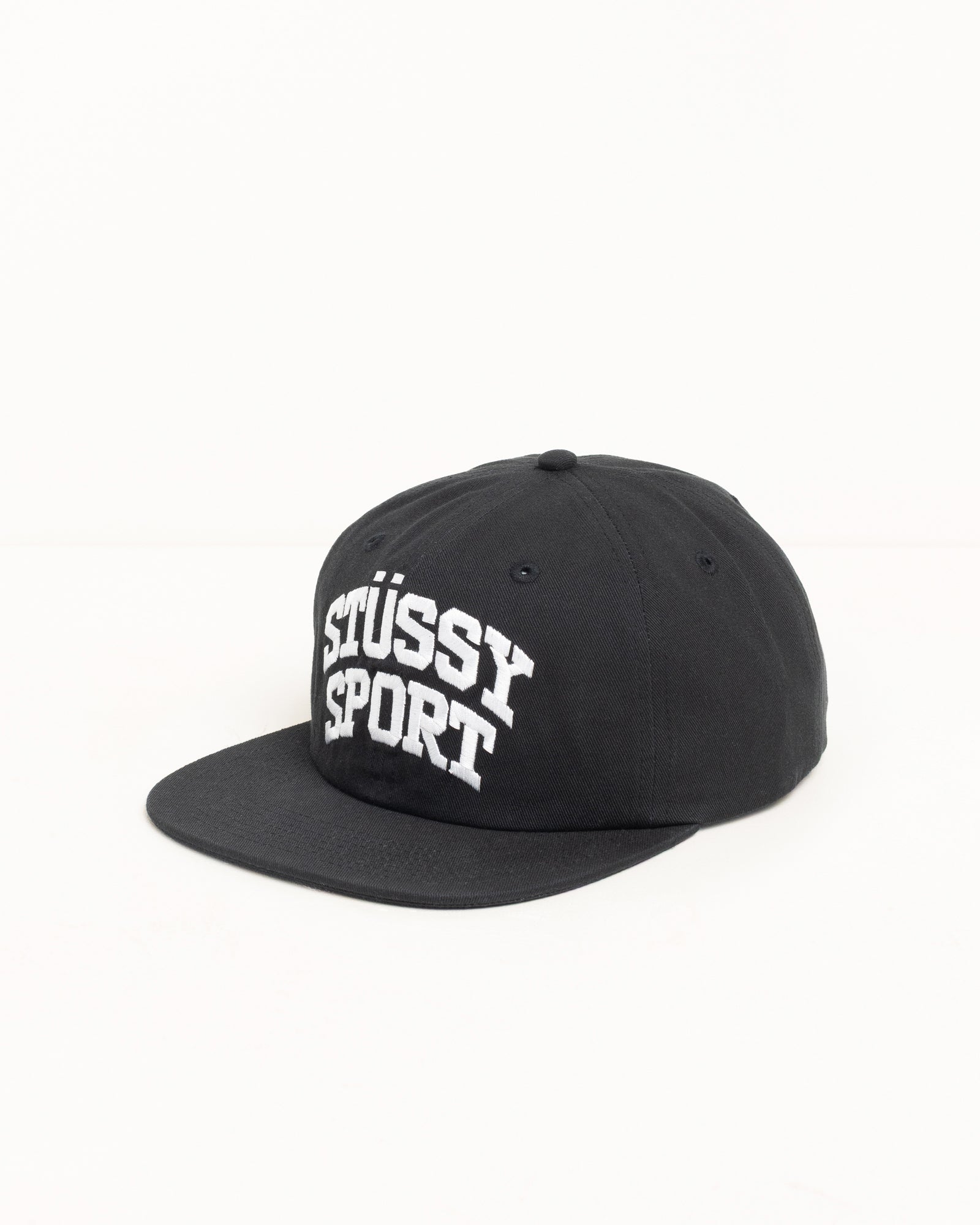 Mid-Depth Stüssy Sport Snapback – Black | Headwear | Stüssy Europe