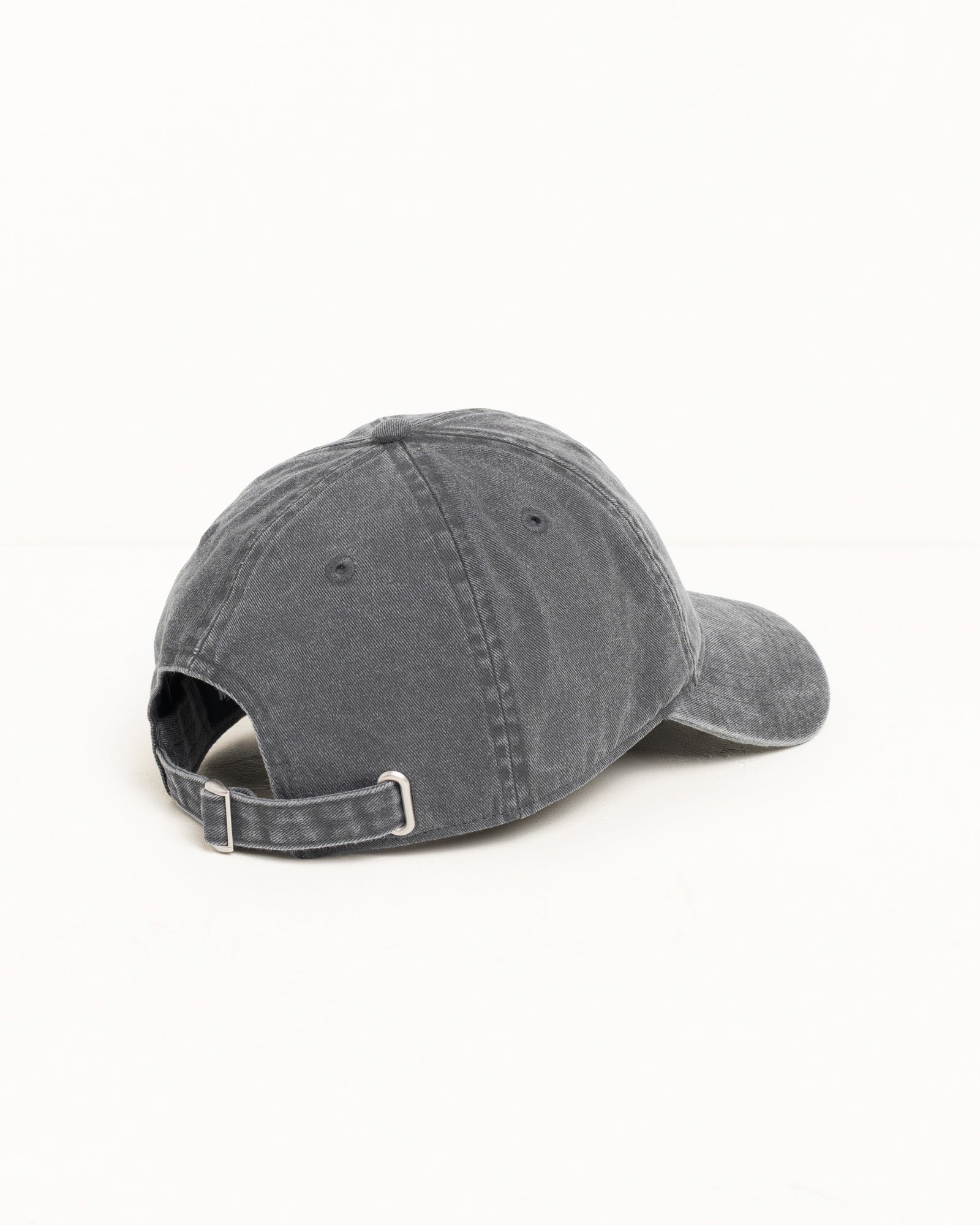 Basic Stüssy Cap Washed – Charcoal | Headwear | Stüssy Europe