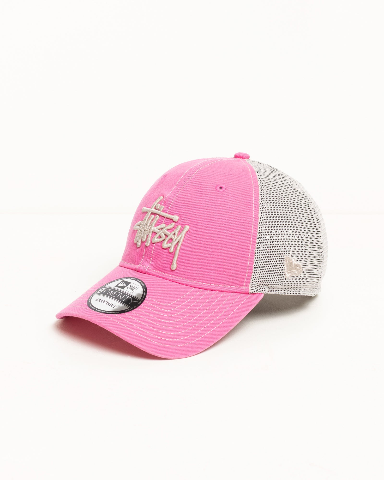 New Era 9Twenty Washed Basic Trucker – Pink | Headwear | Stüssy Europe