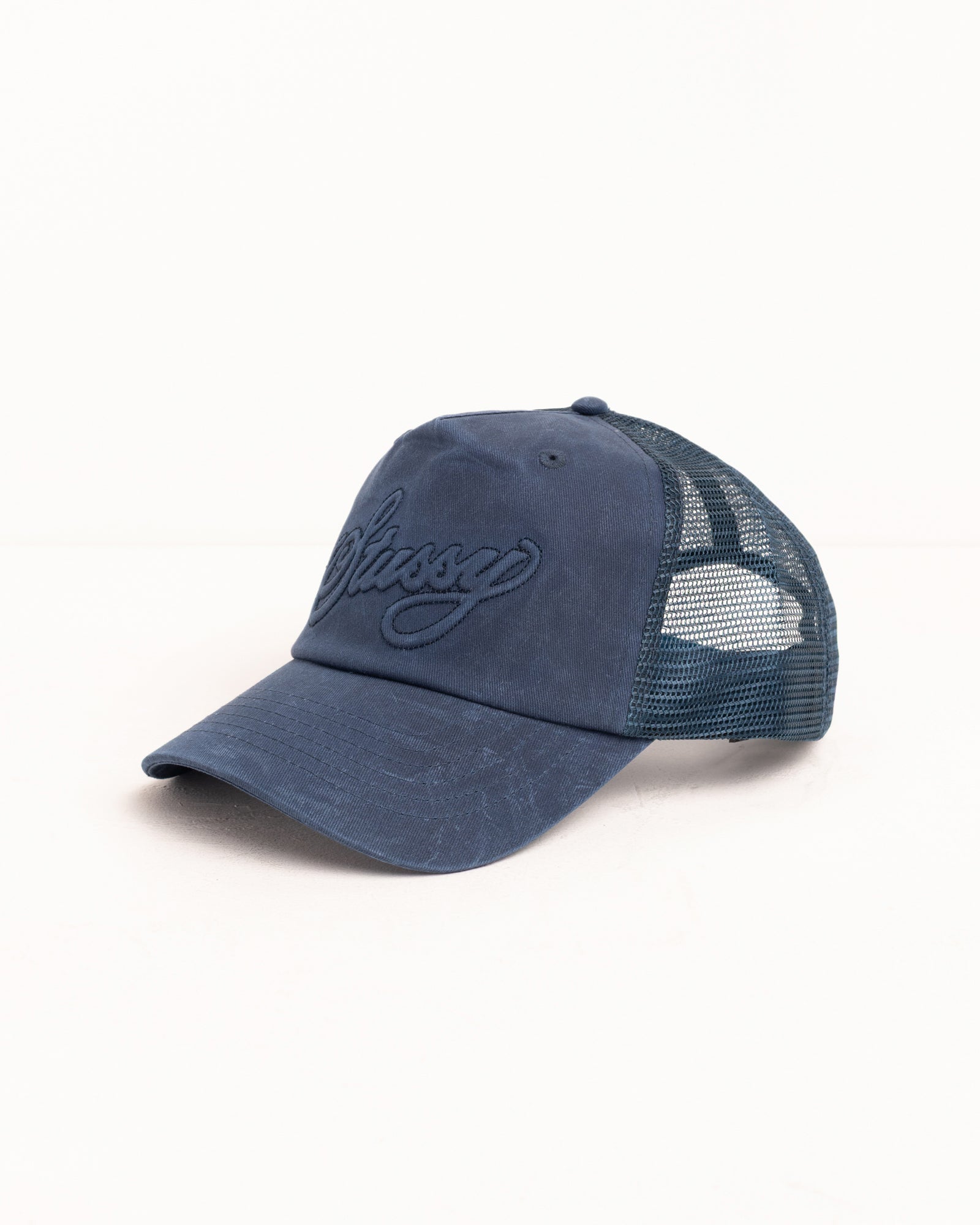 Trucker Cursive Stitch Accessories In Navy